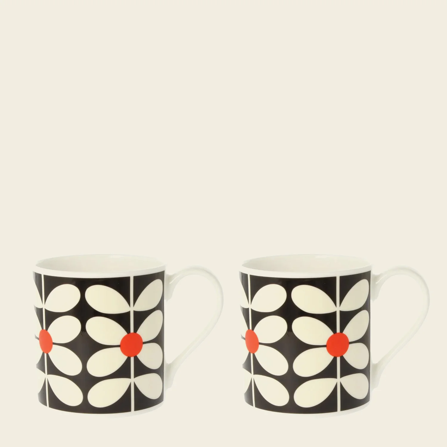 Large Mug Set of 2 - Sixties Stem Seconds