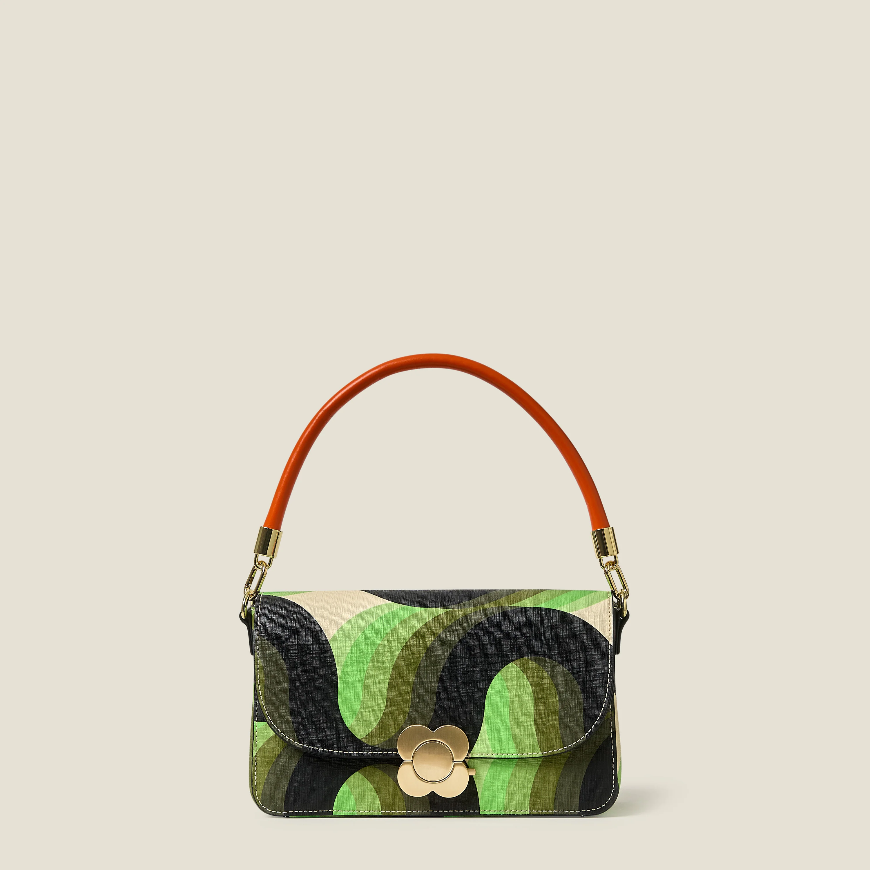 Leather Shoulder Strap - Orange - Image 3
