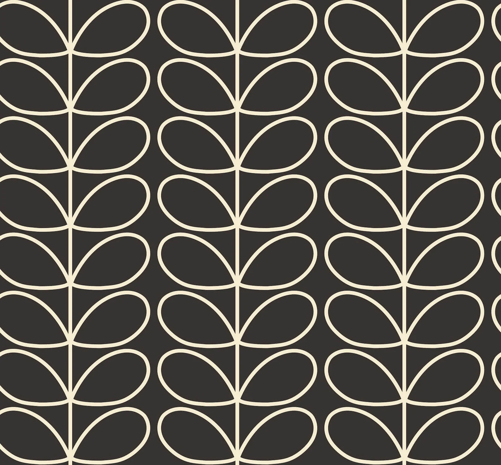Linear Stem Charcoal Wallpaper - 52cm x 10m ROW - Image 2