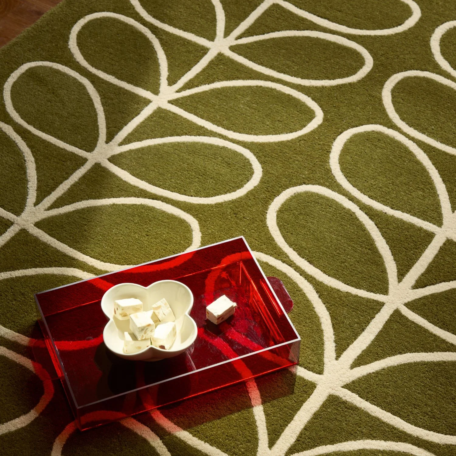 Linear Stem Rug - Olive - Image 2