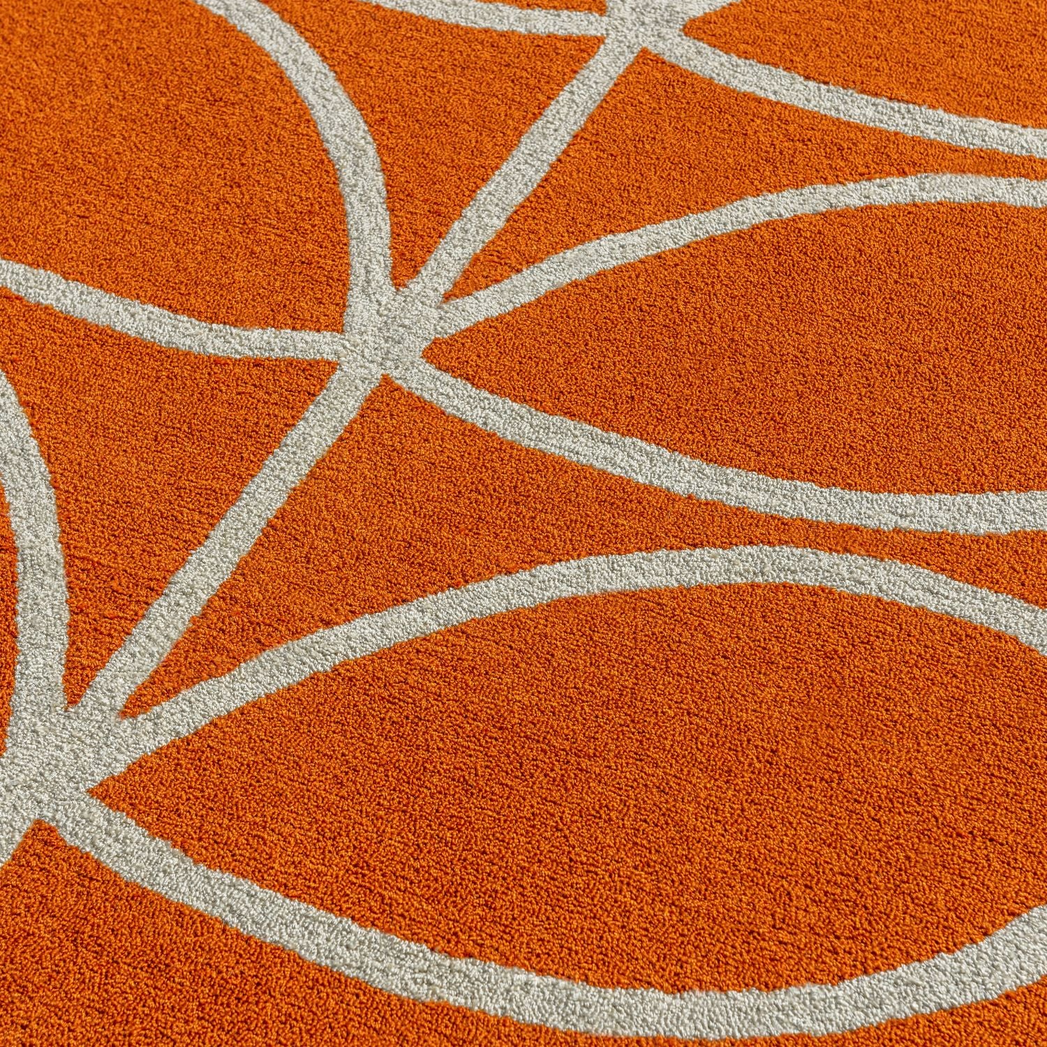 Linear Stem Outdoor Rug - Orange - Image 2