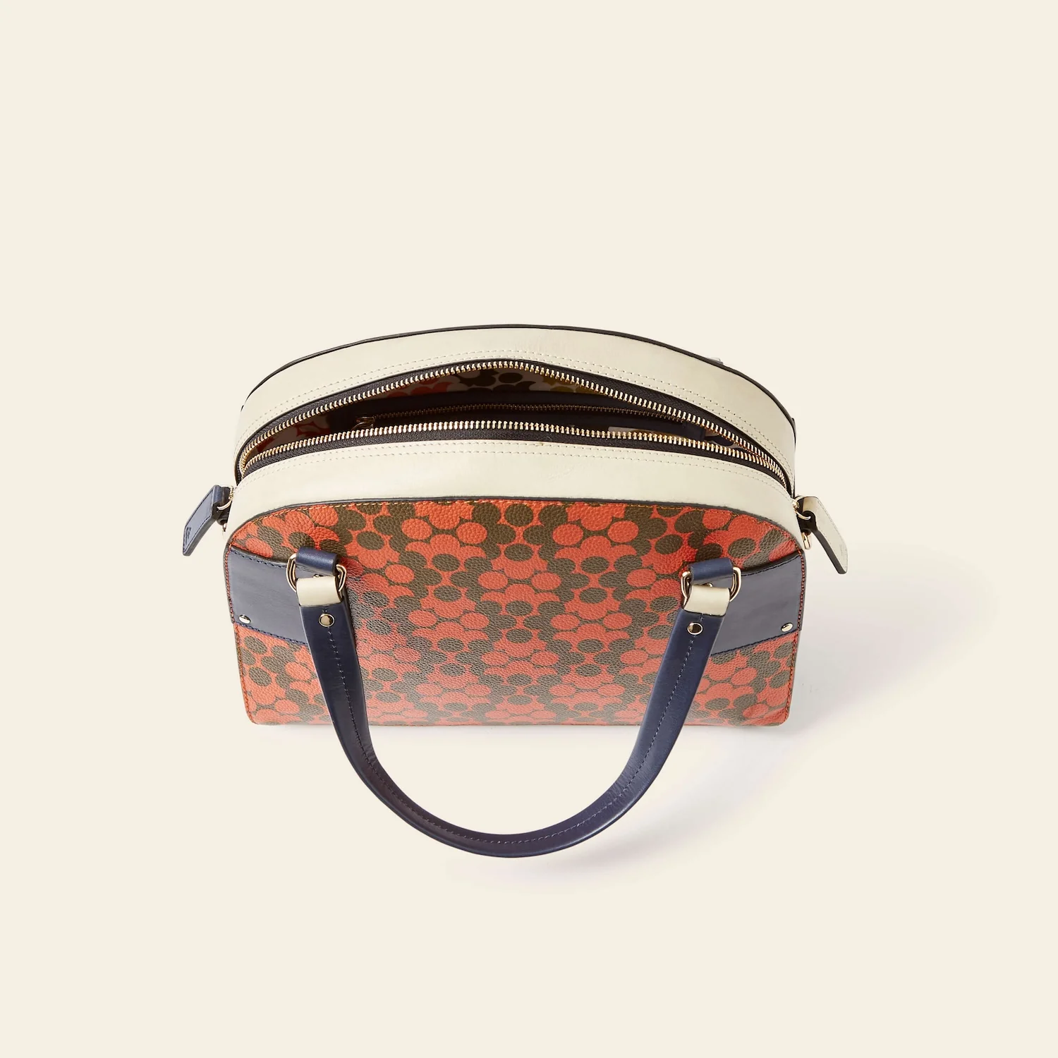 Luna Bowling Bag - Tomato Puzzle Flower - Image 5