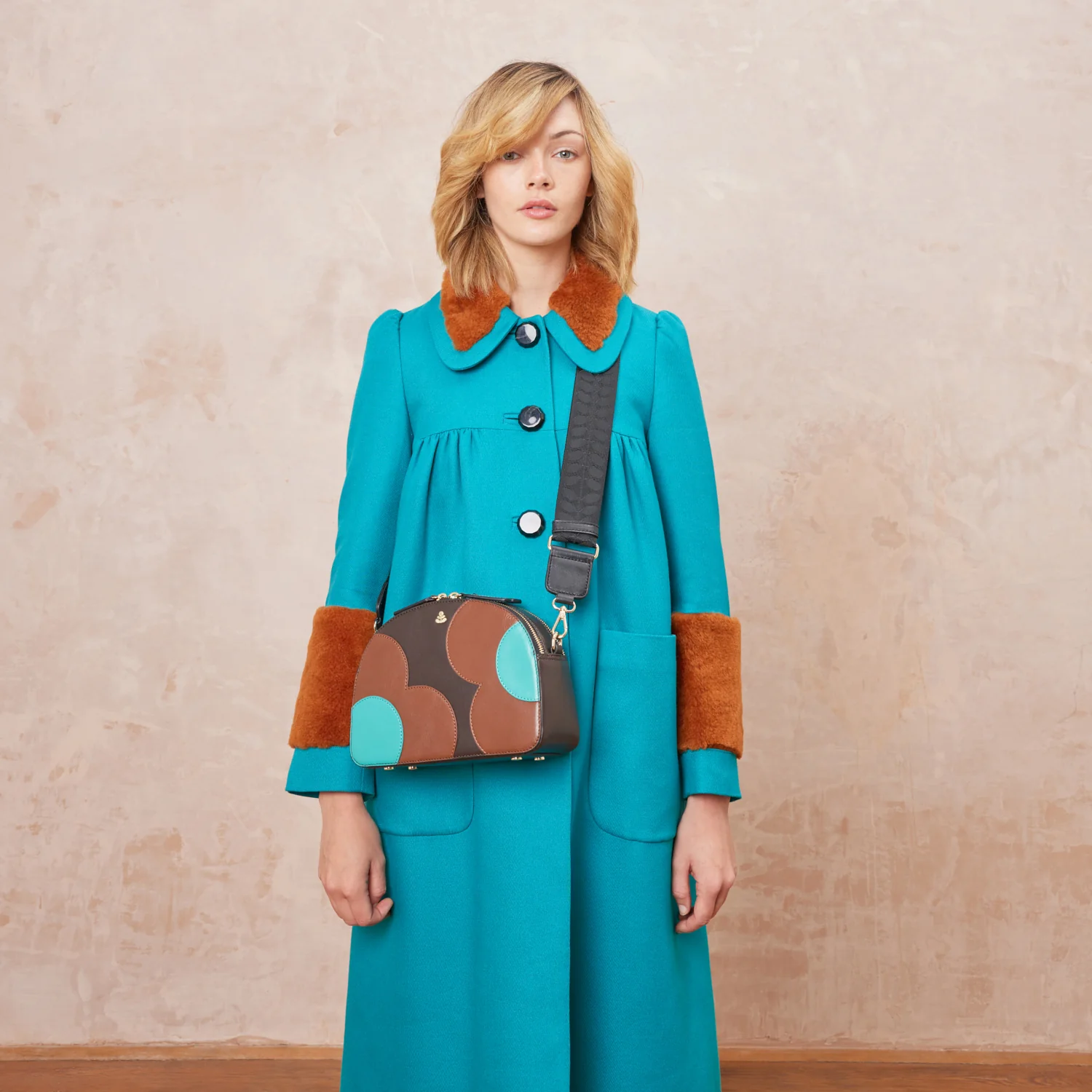 Luna Crossbody - Spot Flower Walnut - Image 2