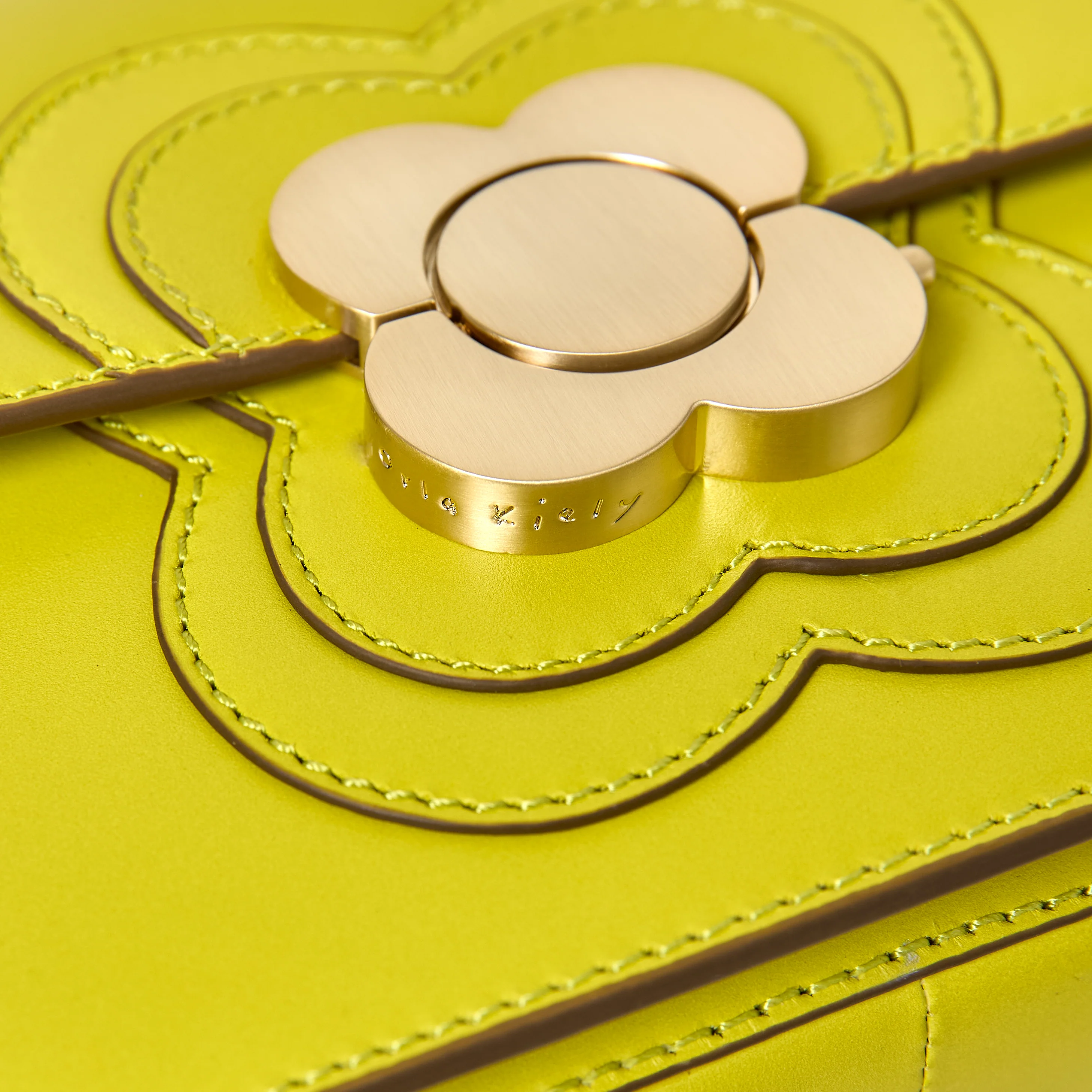 Mini Eclipse Leather Crossbody Bag - Chartreuse - Image 7