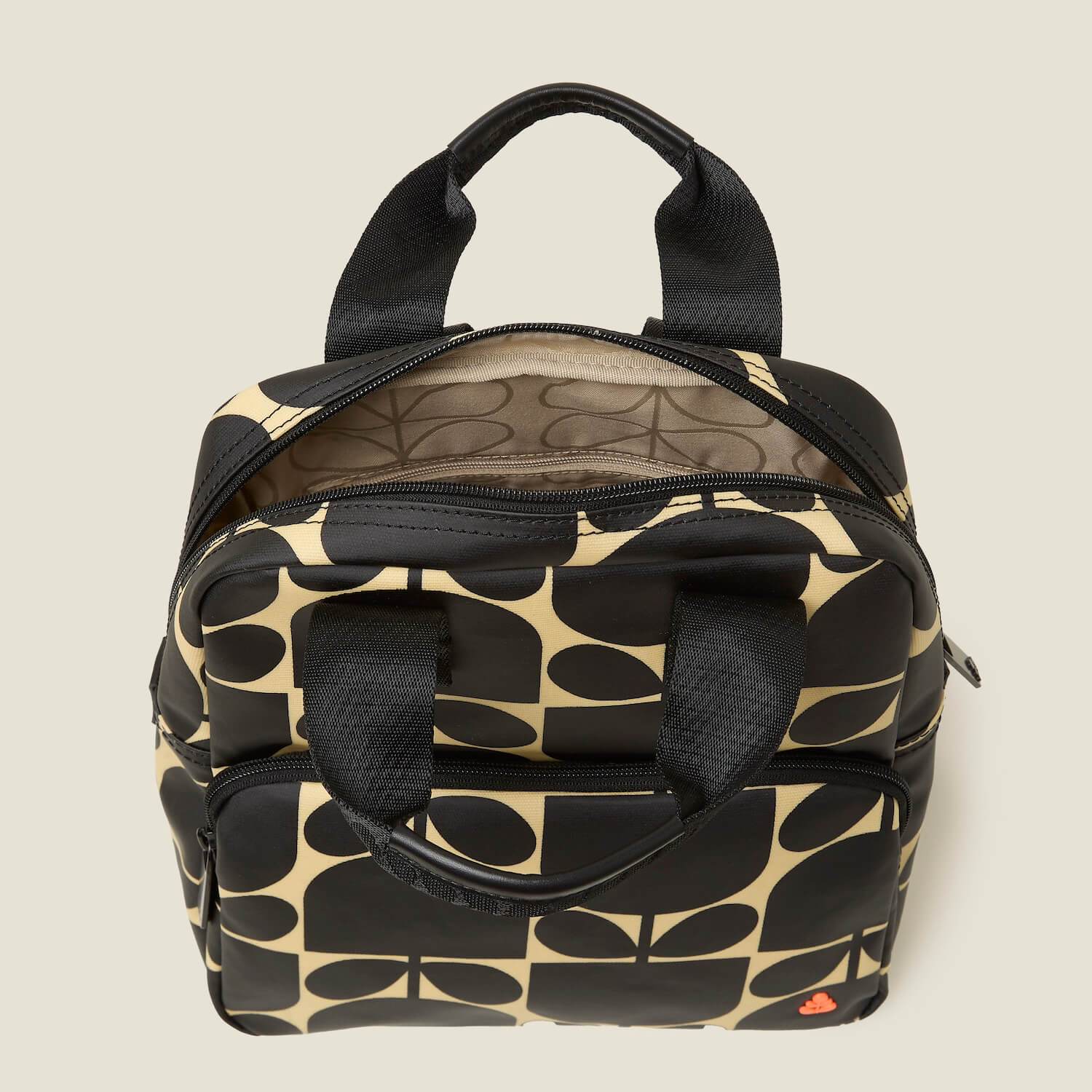 Mini Lotta Backpack - Block Flower Monochrome - Image 5