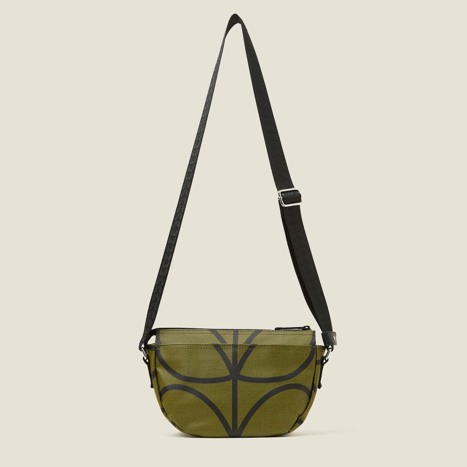 Mini Rounder Crossbody - Giant Linear Stem Olive - Image 4