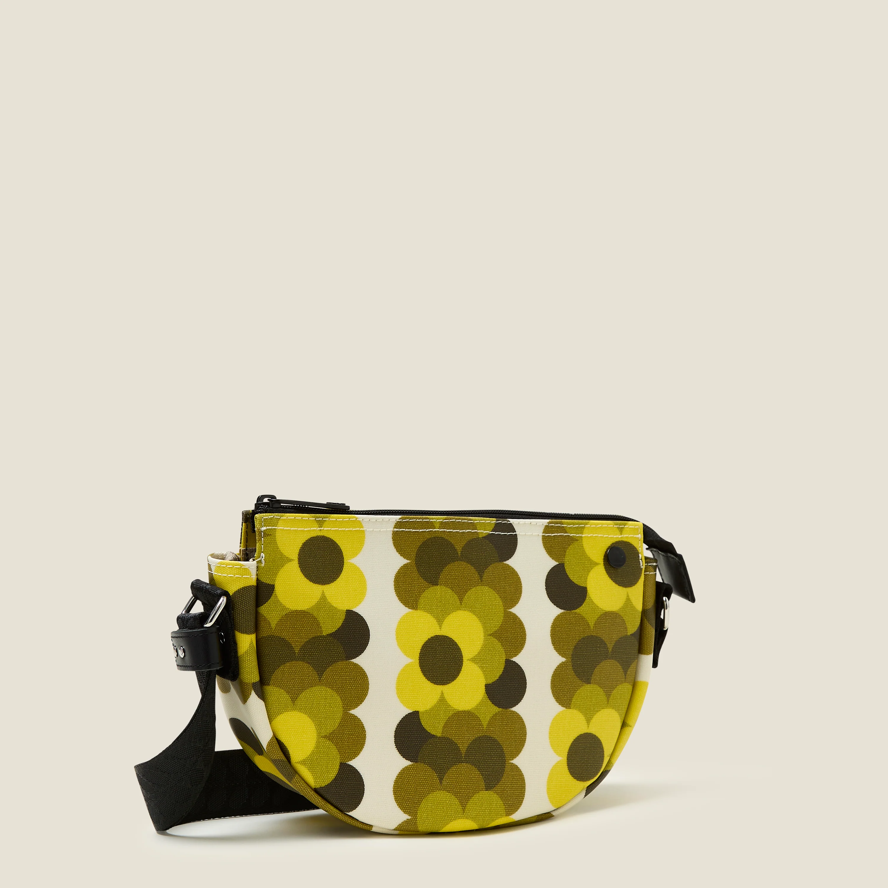 Mini Rounder Crossbody - Retro Flower Yellow - Image 3