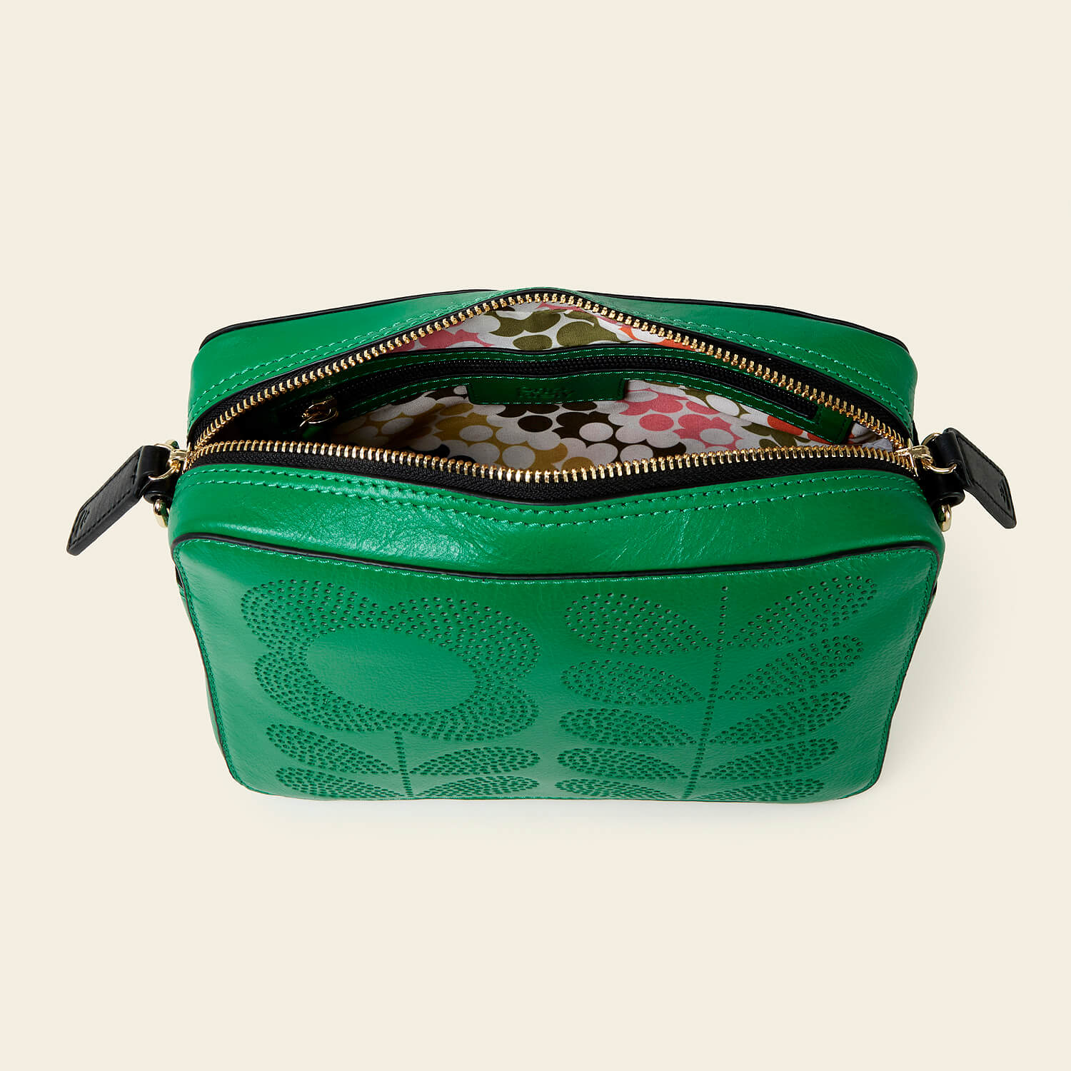 Minola Crossbody - Punched Tall Flower Green - Image 6