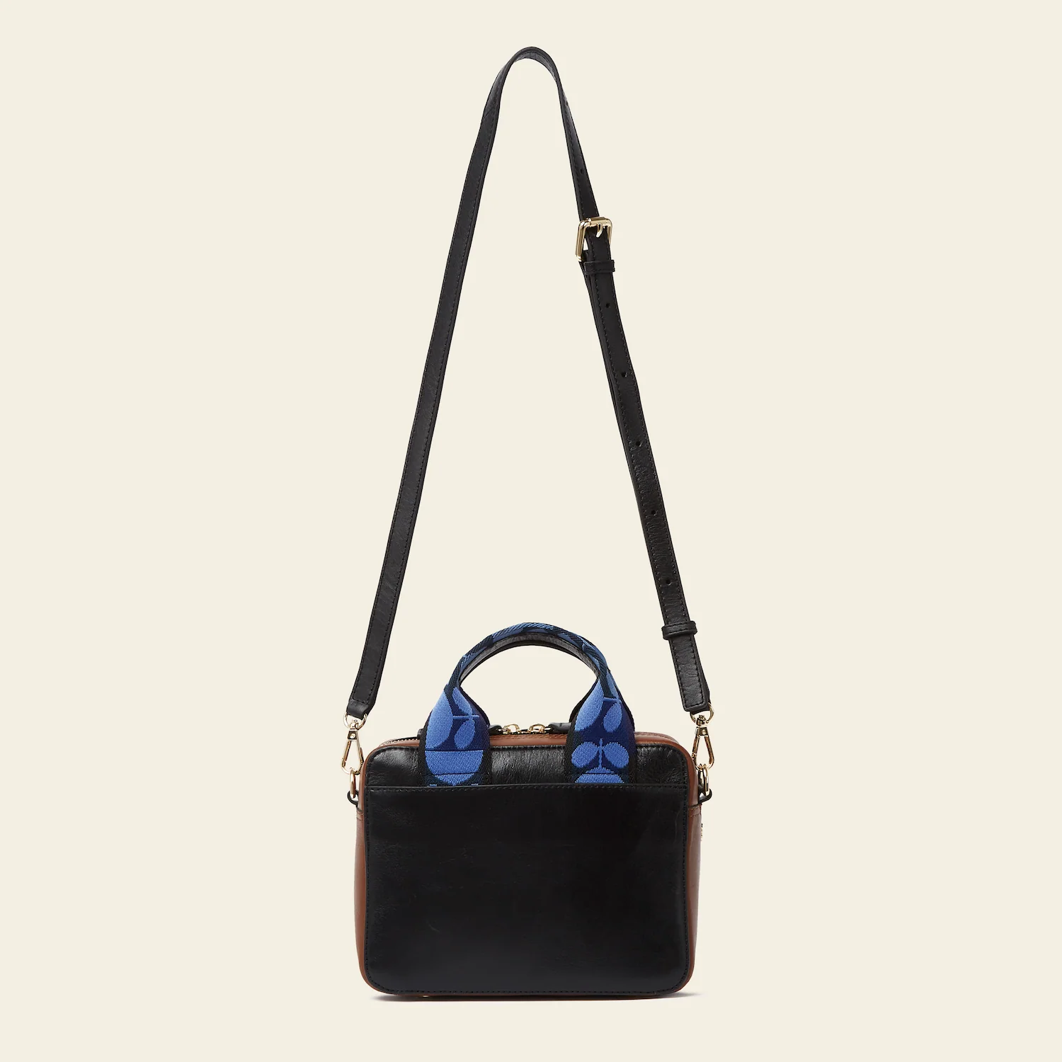 Minola Grab Crossbody - Black Cream Flower - Image 4
