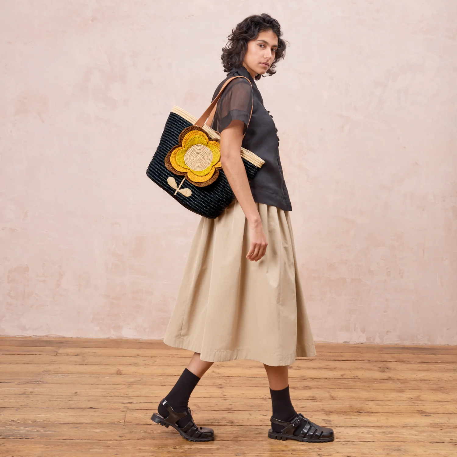 Monday Tote - 3D Flower Sunflower