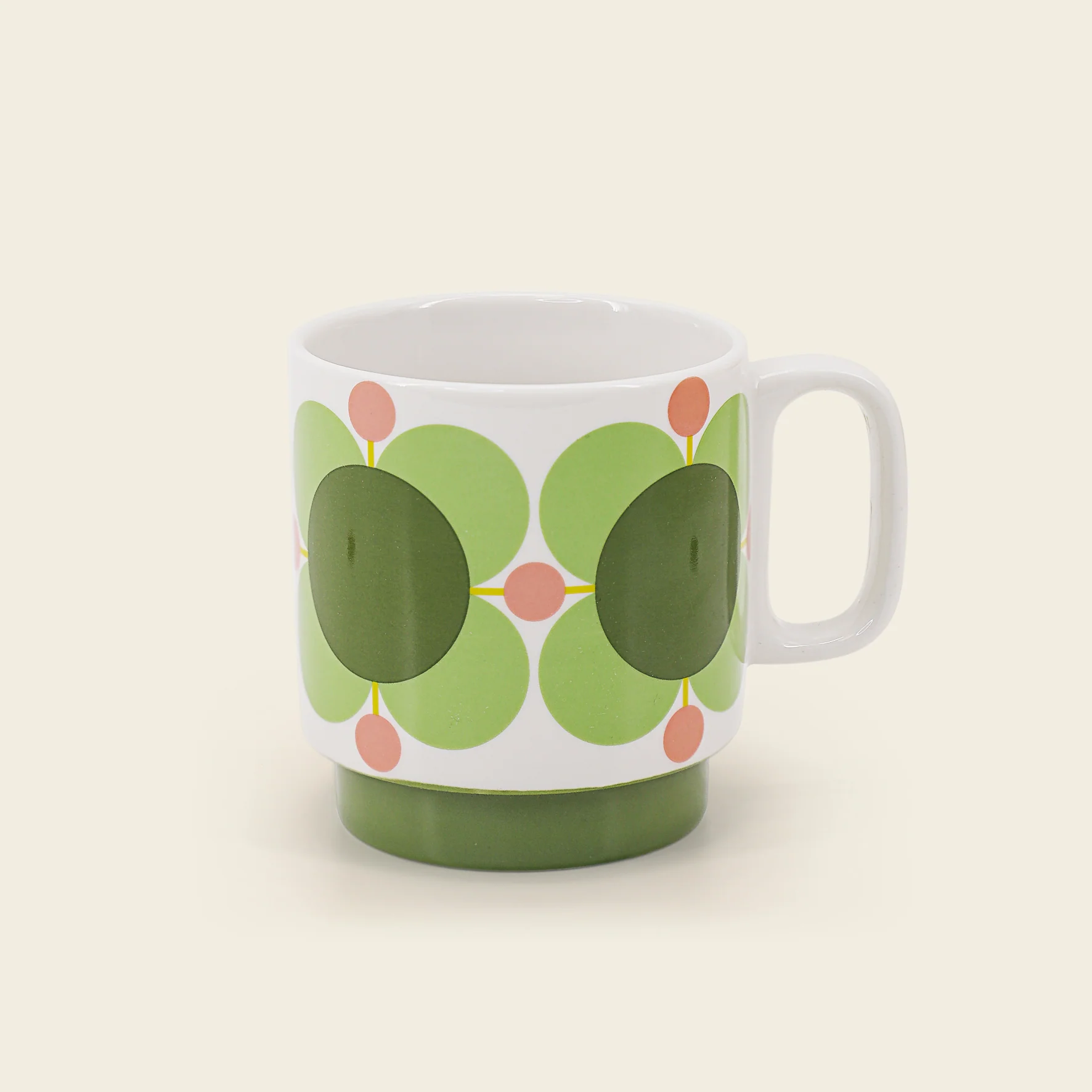 Large Mug Set of 2 - Atomic Flower Bubblegum/Basil - Image 3