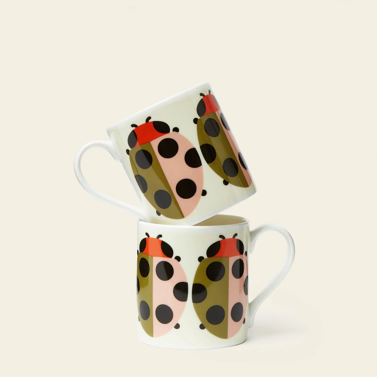 Standard Mug Set of 2 - Lady Bug Tomato