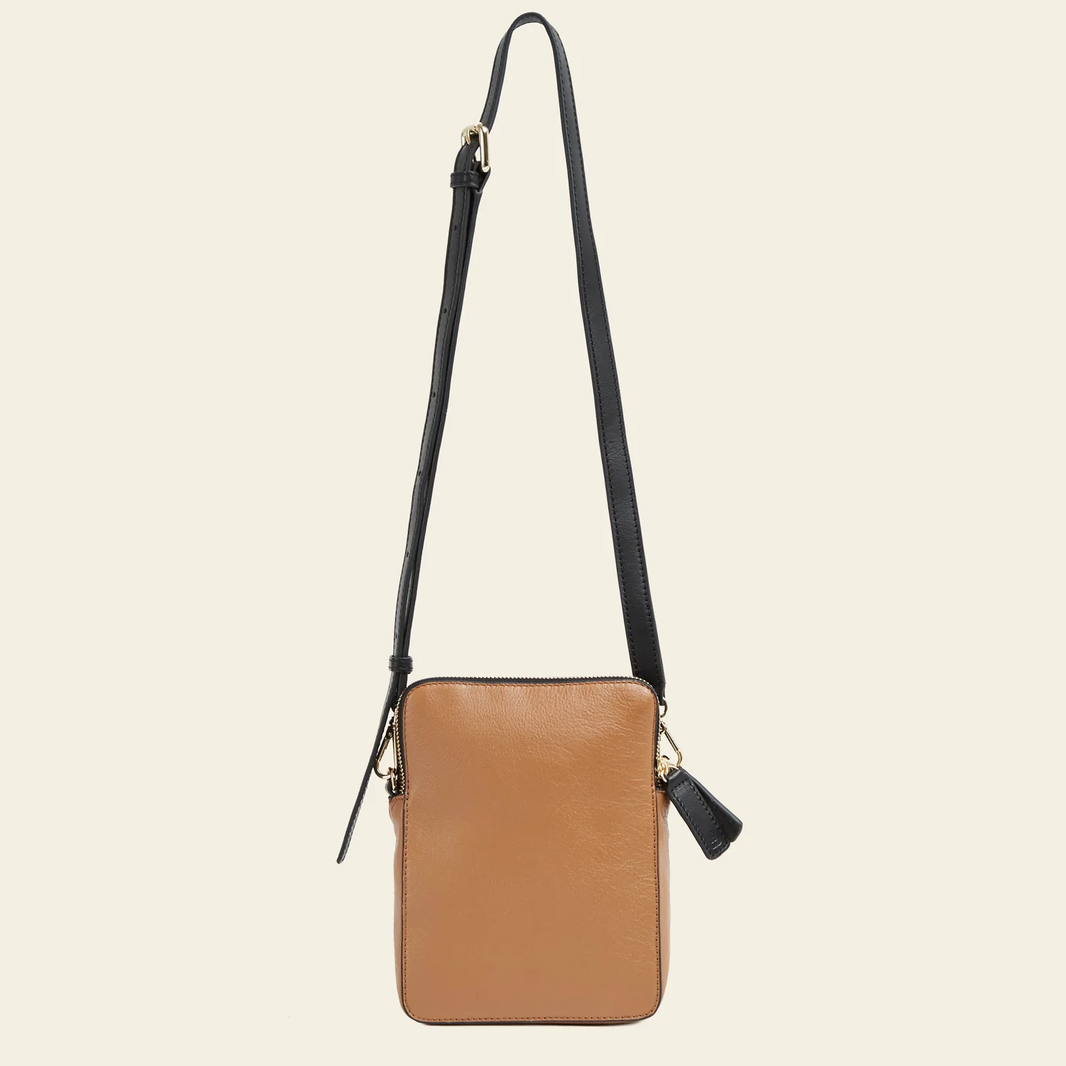 Portia Tall Crossbody - Tan Floating Flower - Image 4
