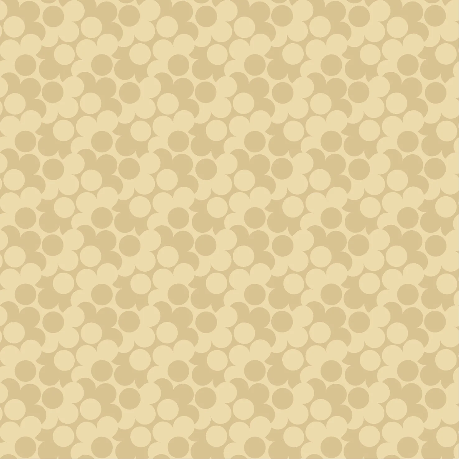 Puzzle Flower Neutral Wallpaper - Image 2