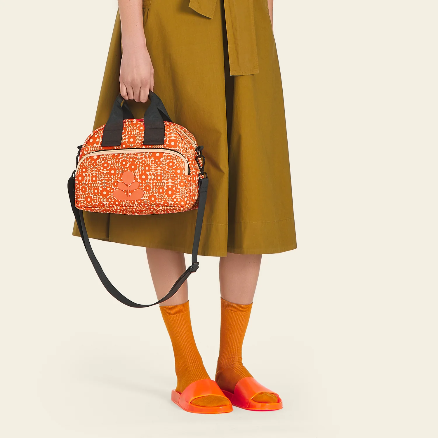 Radial Handbag - Criss Cross Stem Tomato - Image 2