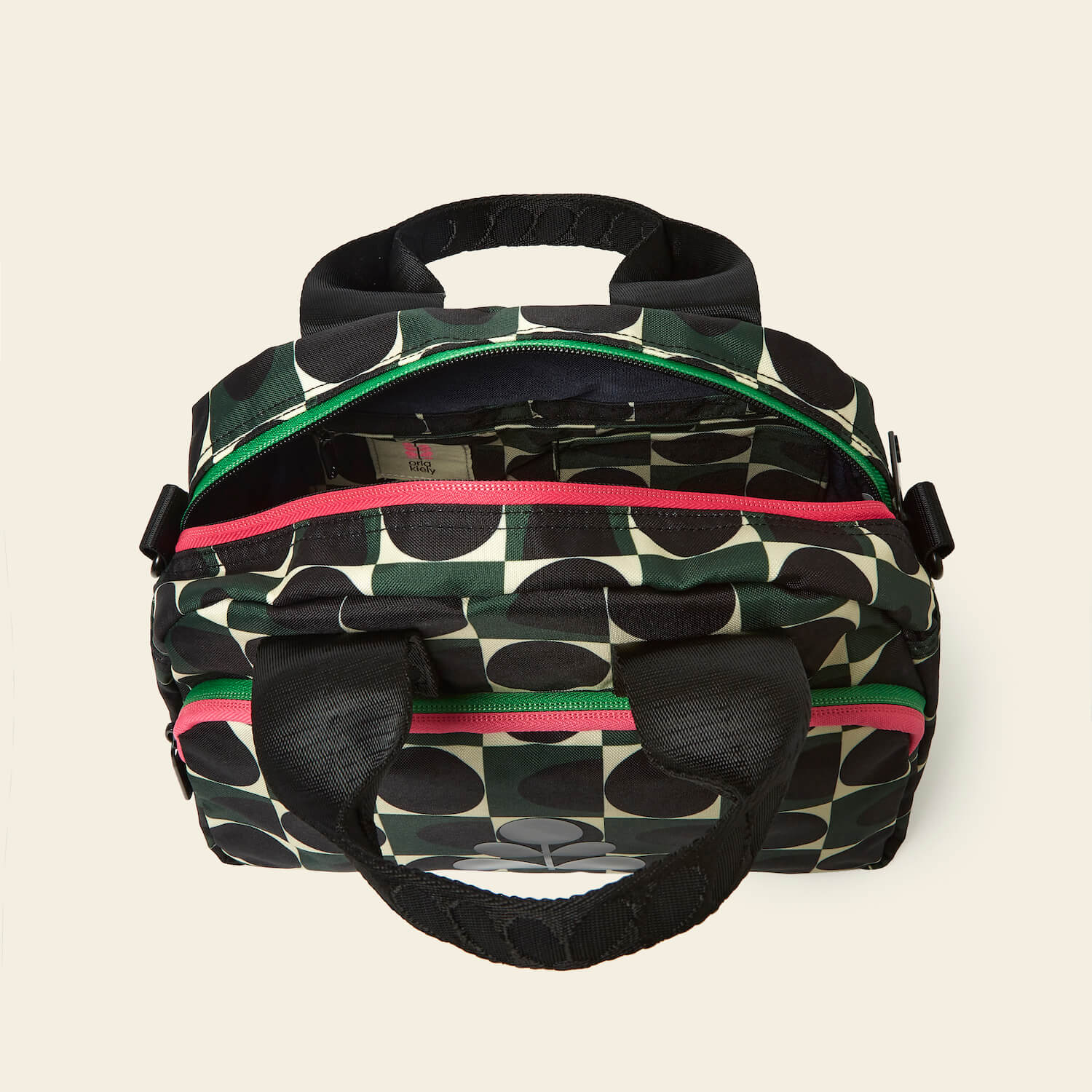 Radial Handbag - Spot Square Forest - Image 5