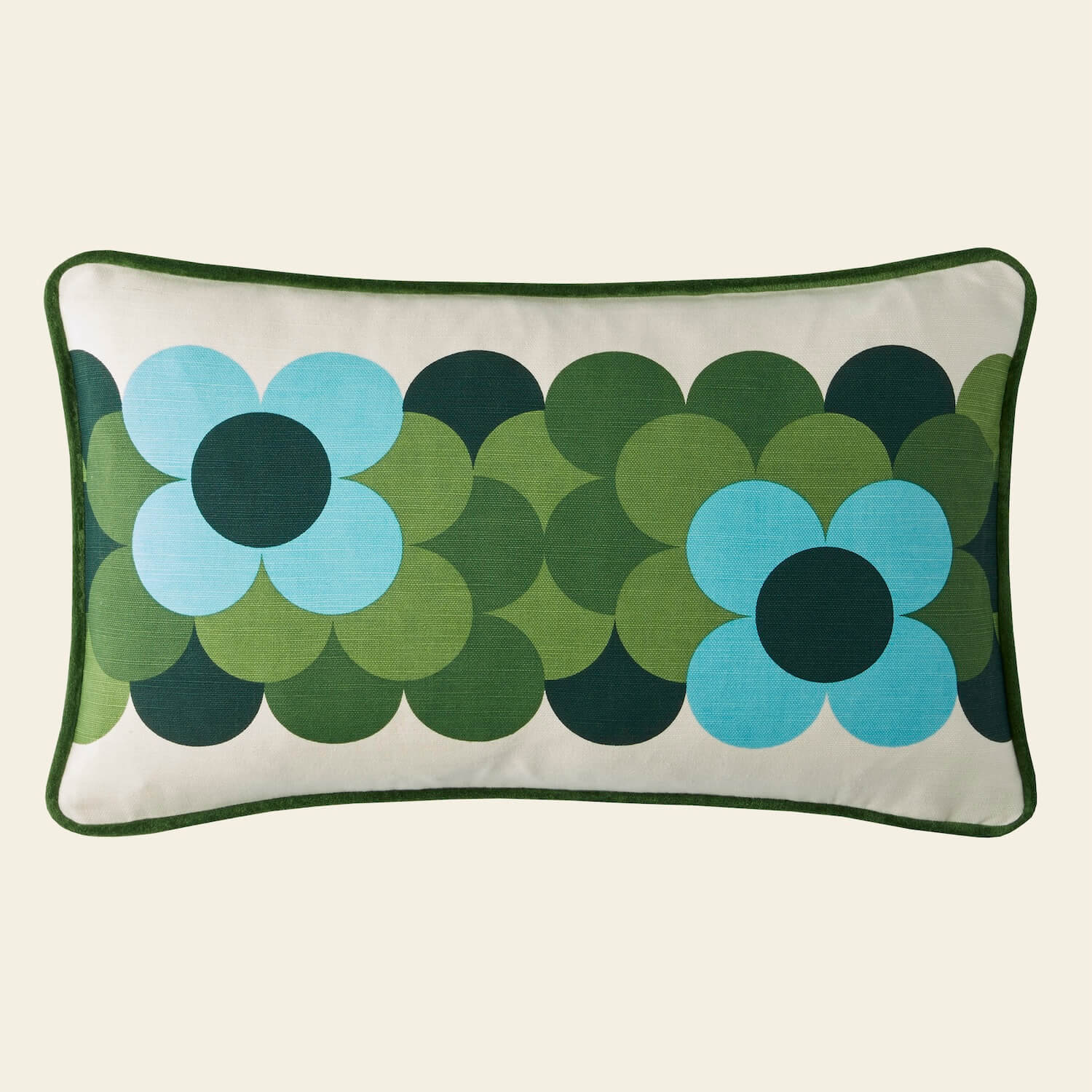 Retro Flower Stripe Cushion Bundle - Riviera - Image 4
