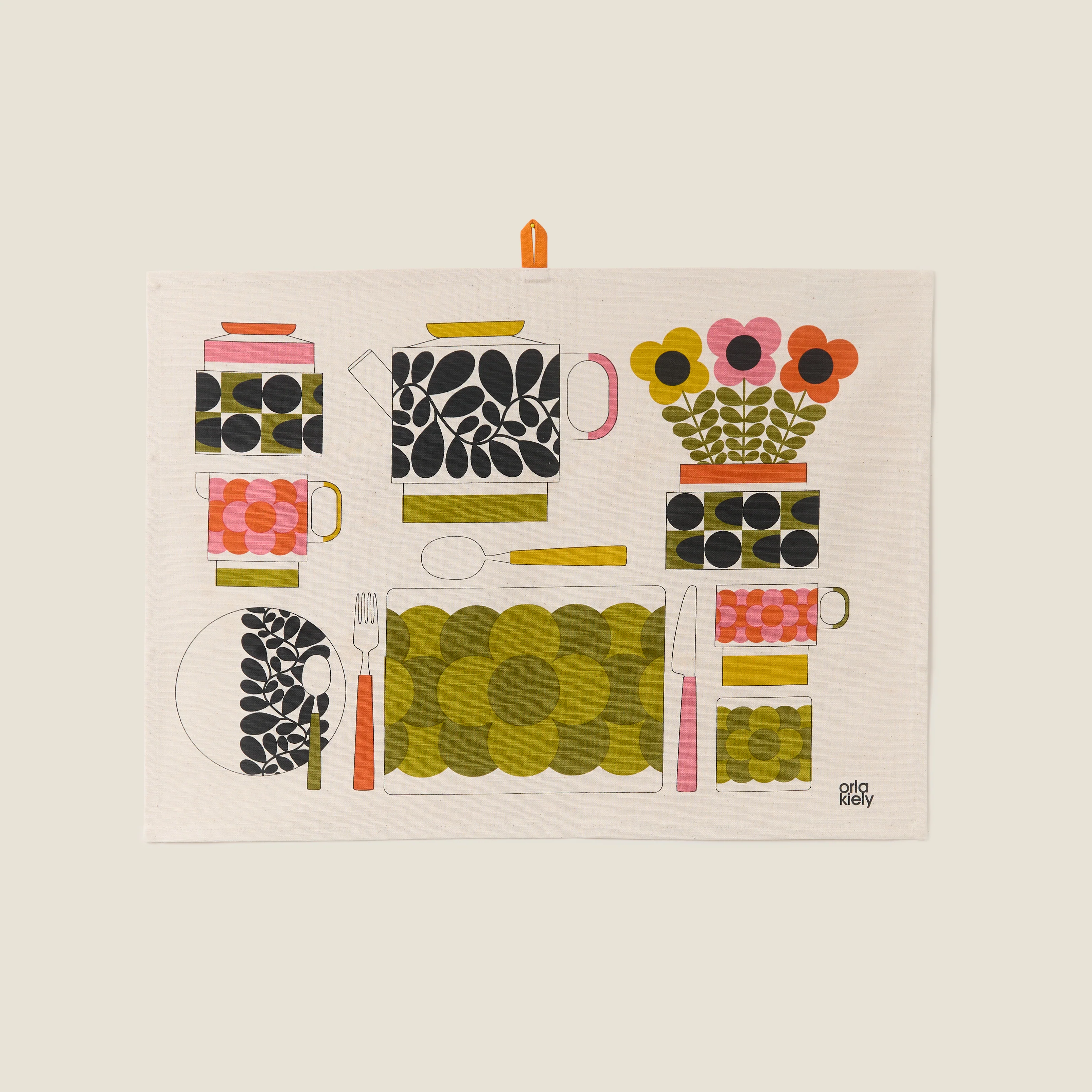 Retro Stripe Set of 2 Tea Towels - Image 3