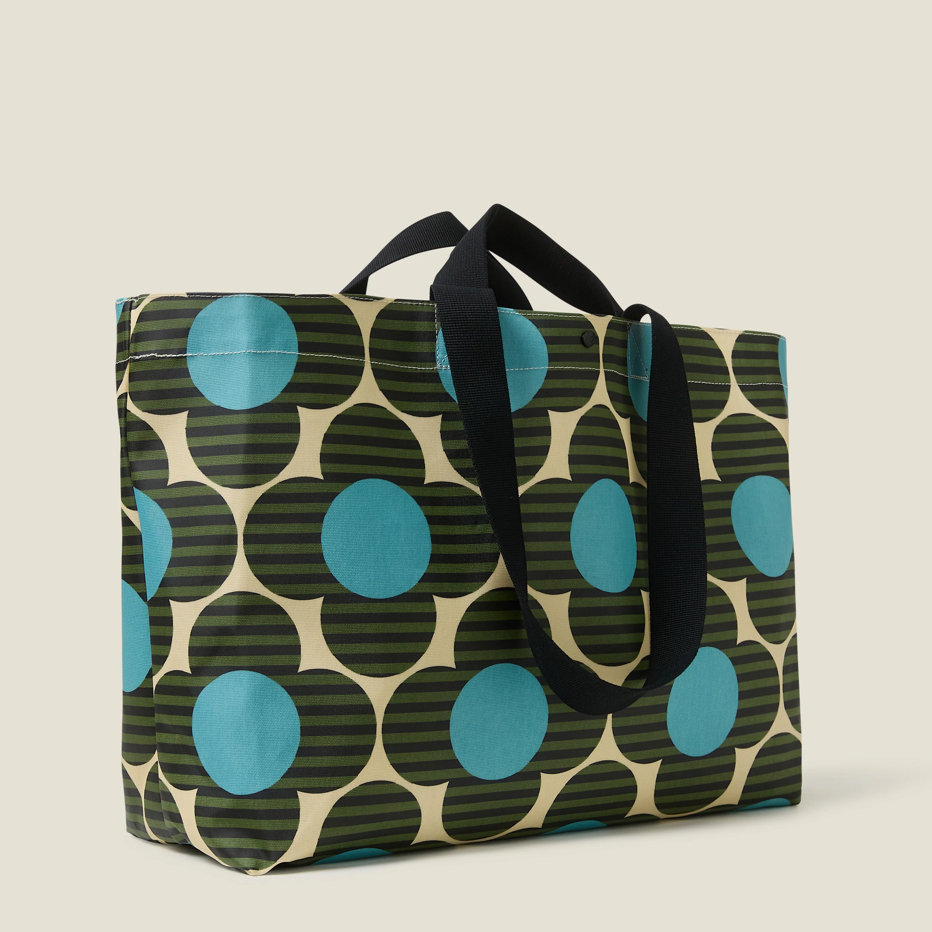 Roll Out Large Tote - Stripe Flower Spot Calypso - Image 2