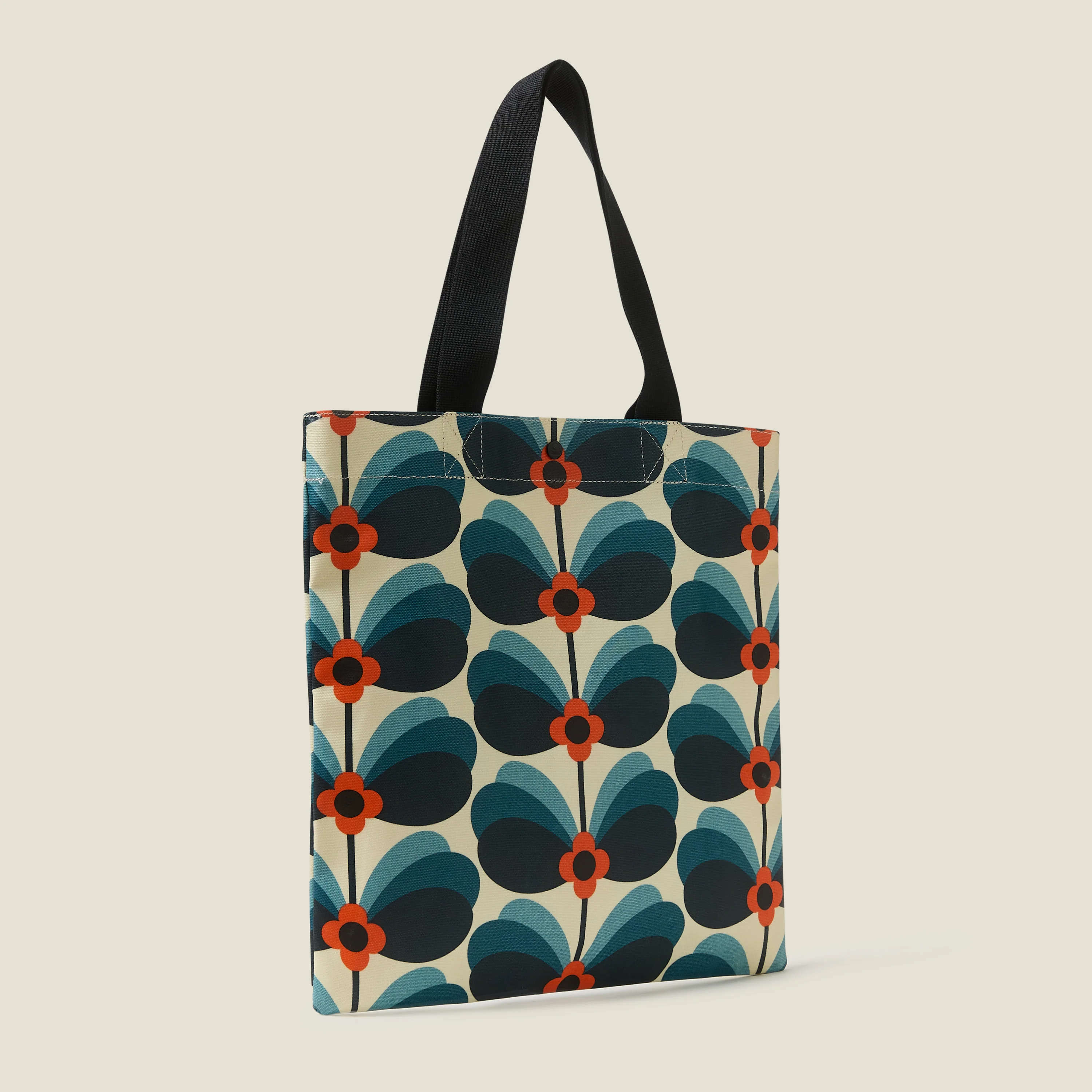 Rollaway Book Bag - Butterfly Flower Stem Navy - Image 3