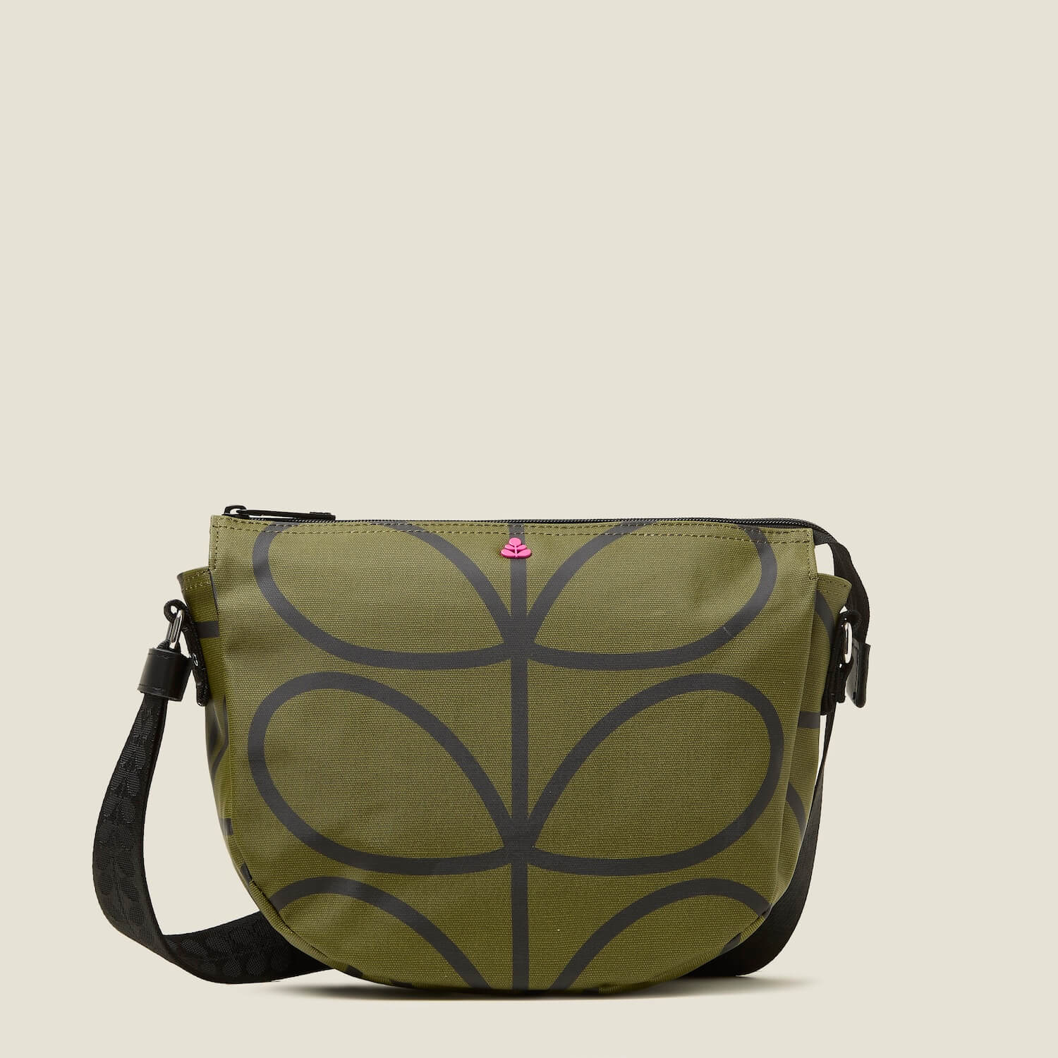 Rounder Crossbody - Giant Linear Stem Olive - Image 2