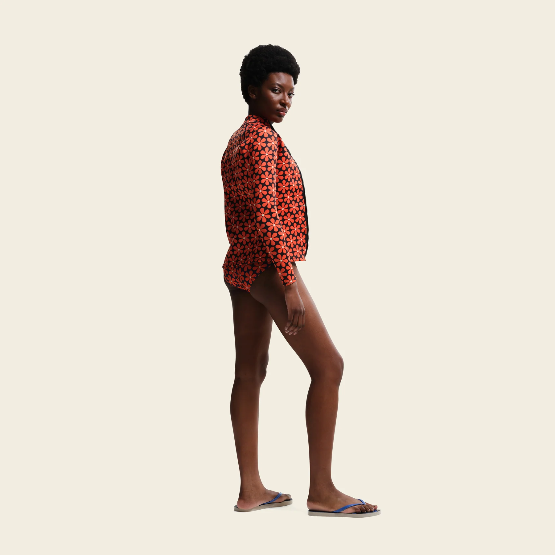 Scuba Top - Navy Daisy - Image 3