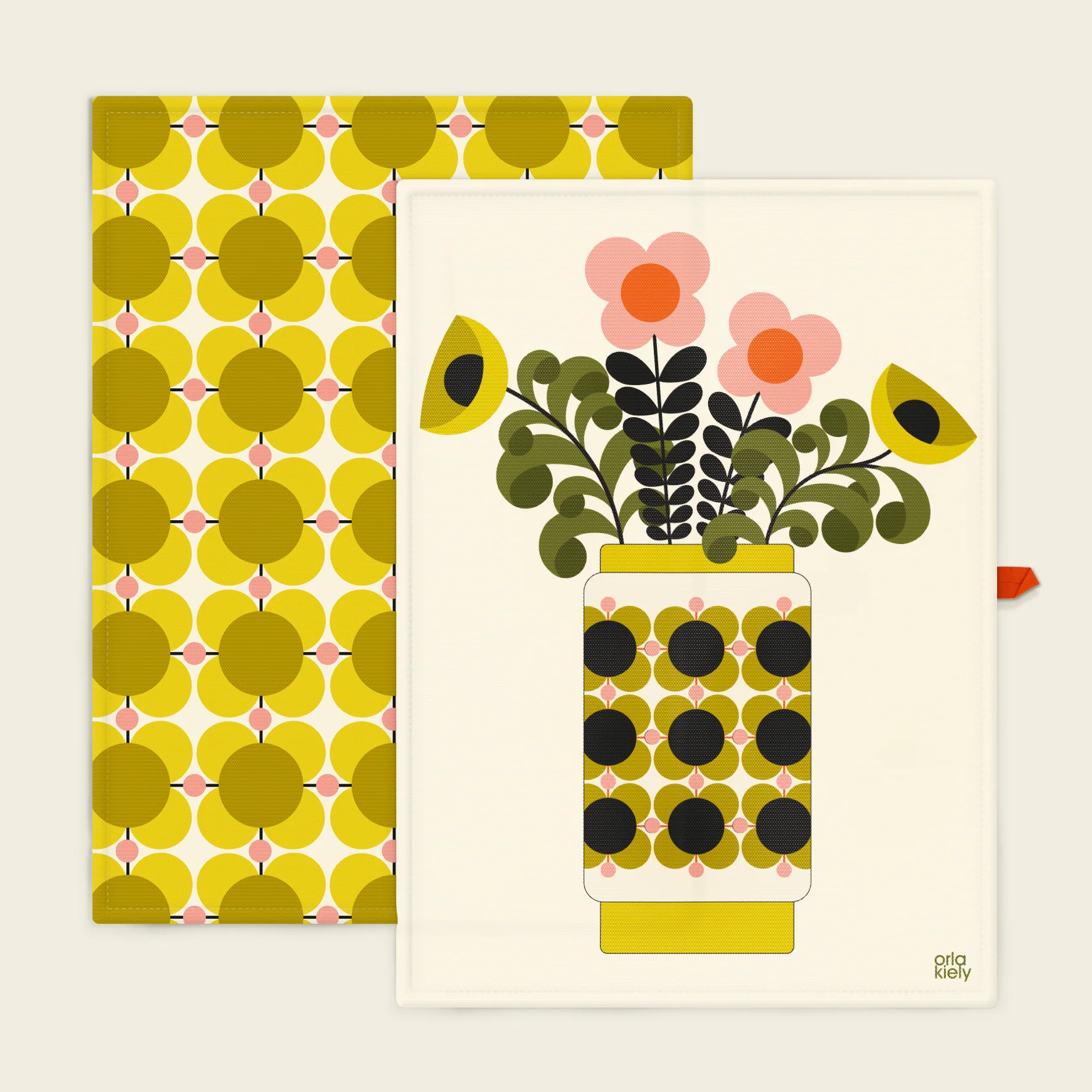 Set of 2 Tea Towels - Atomic Flower Dandelion - Image 3