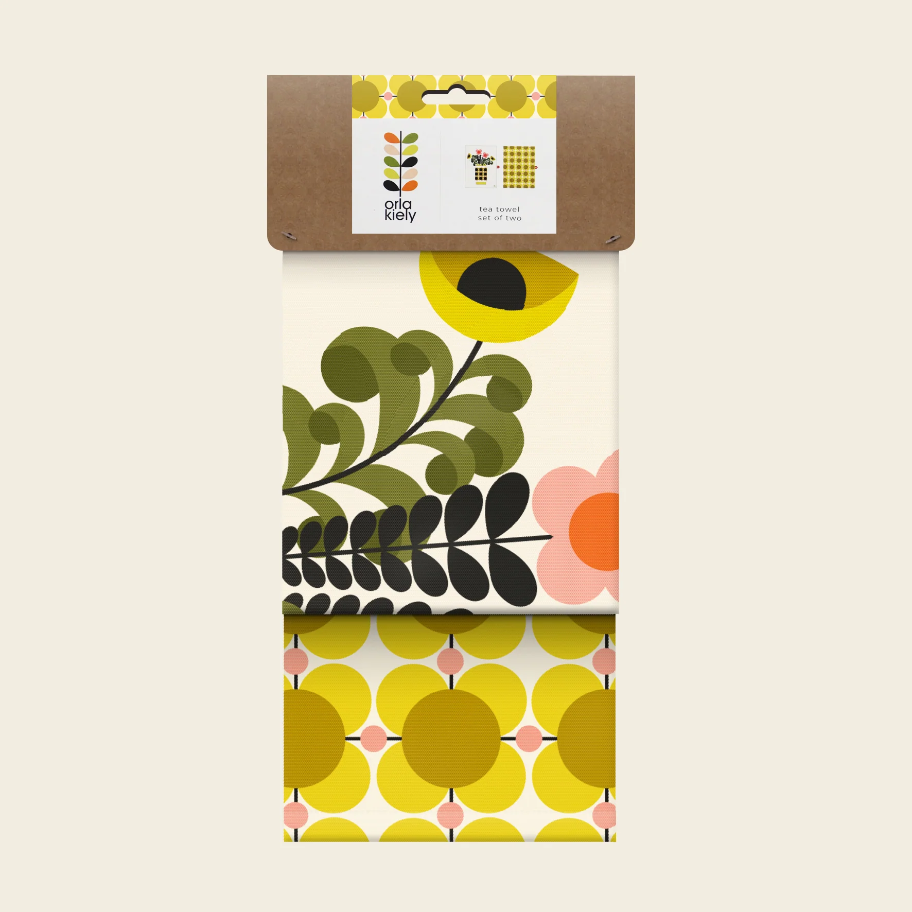 Set of 2 Tea Towels - Atomic Flower Dandelion - Image 4