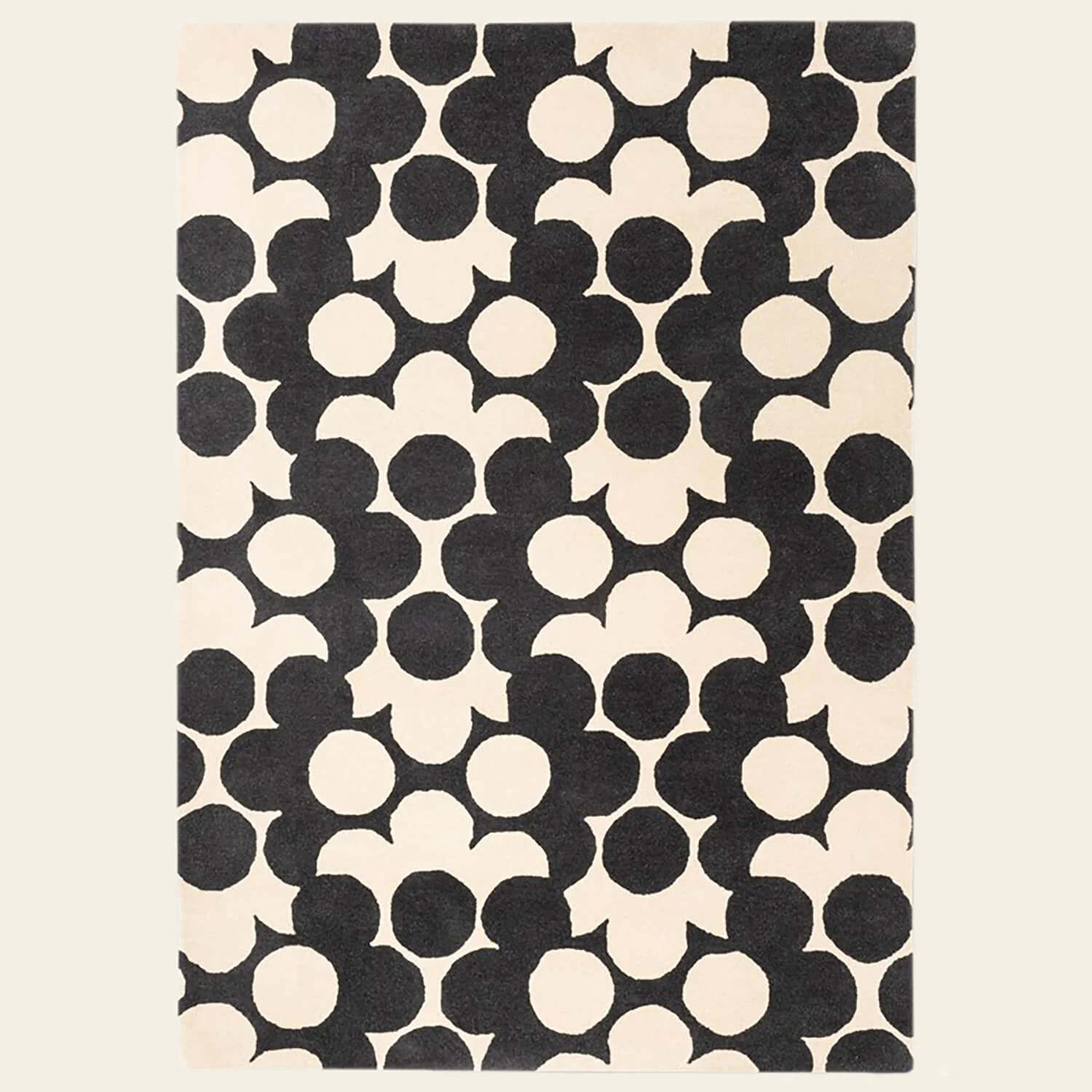 Slate Puzzle Flower Rug - Image 2