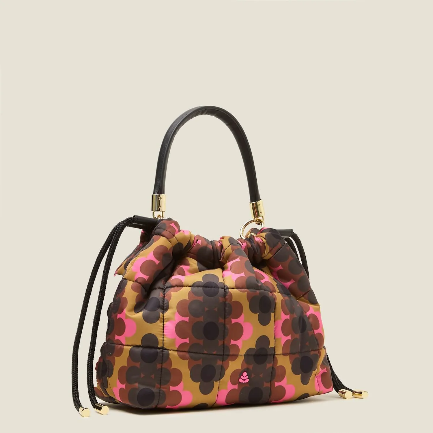 Small Cirrus Drawstring Handbag - Cosmos Pink - Image 3