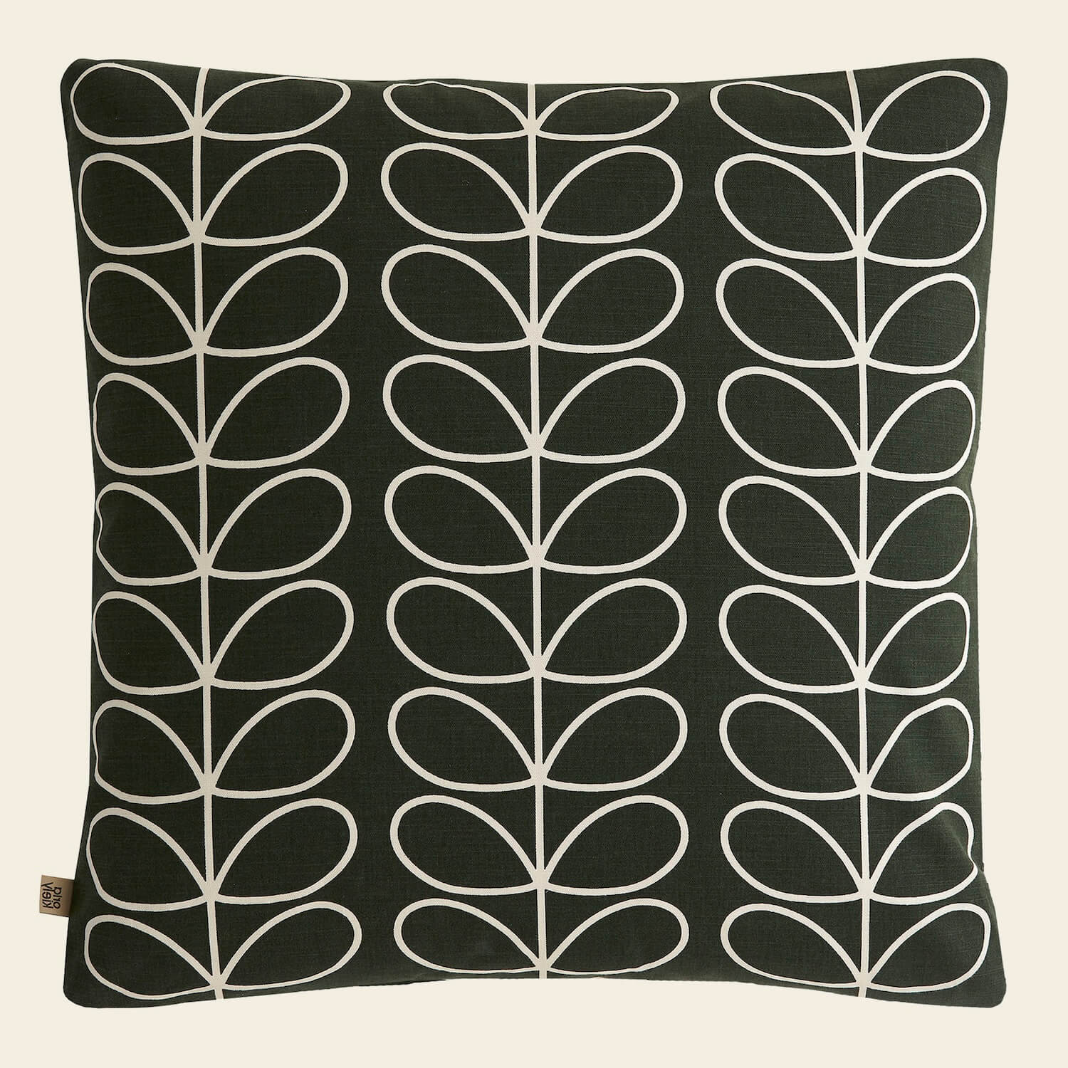 Small Linear Stem Cushion Evergreen - Image 2
