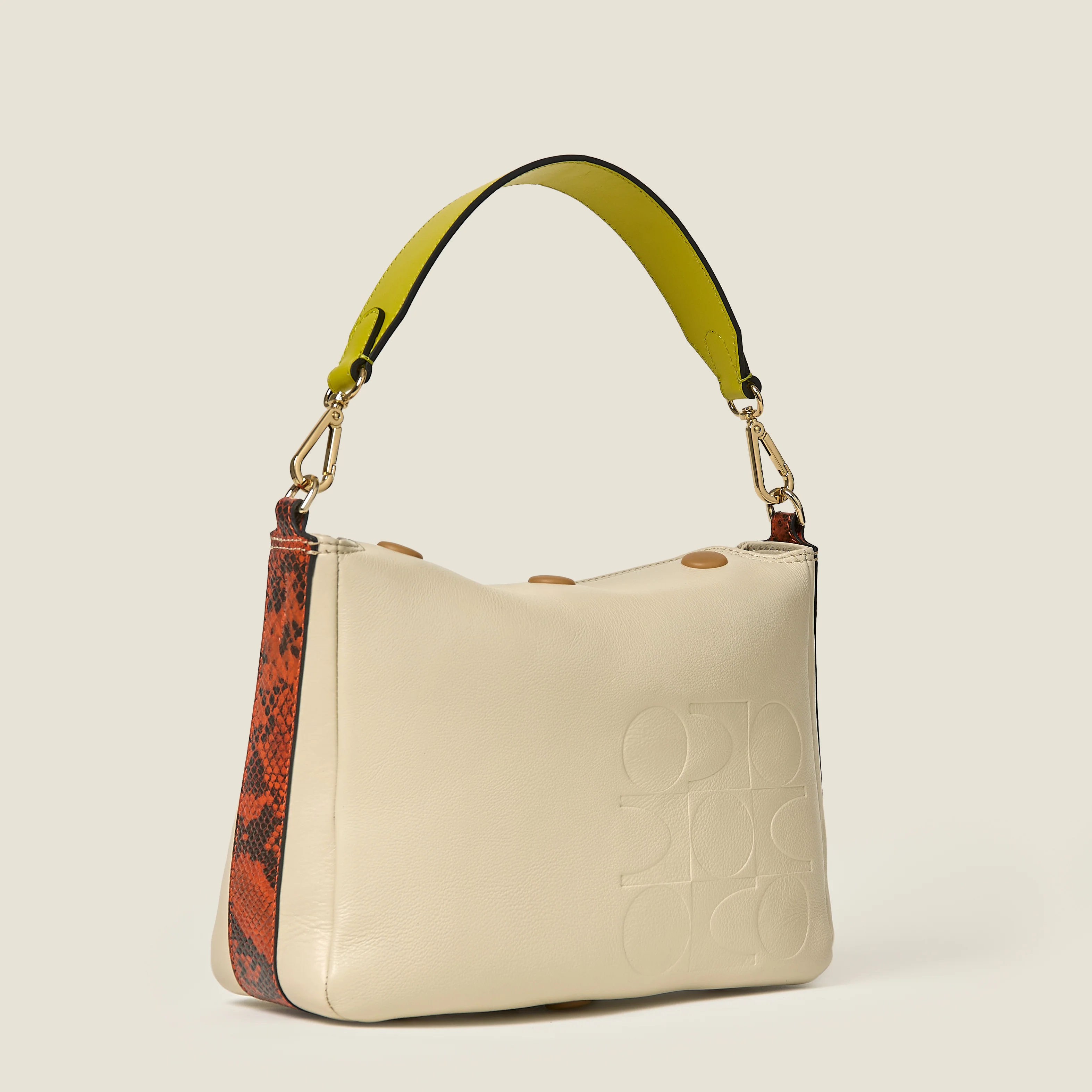 Small Softie Leather Shoulder Bag - White Crème - Image 5