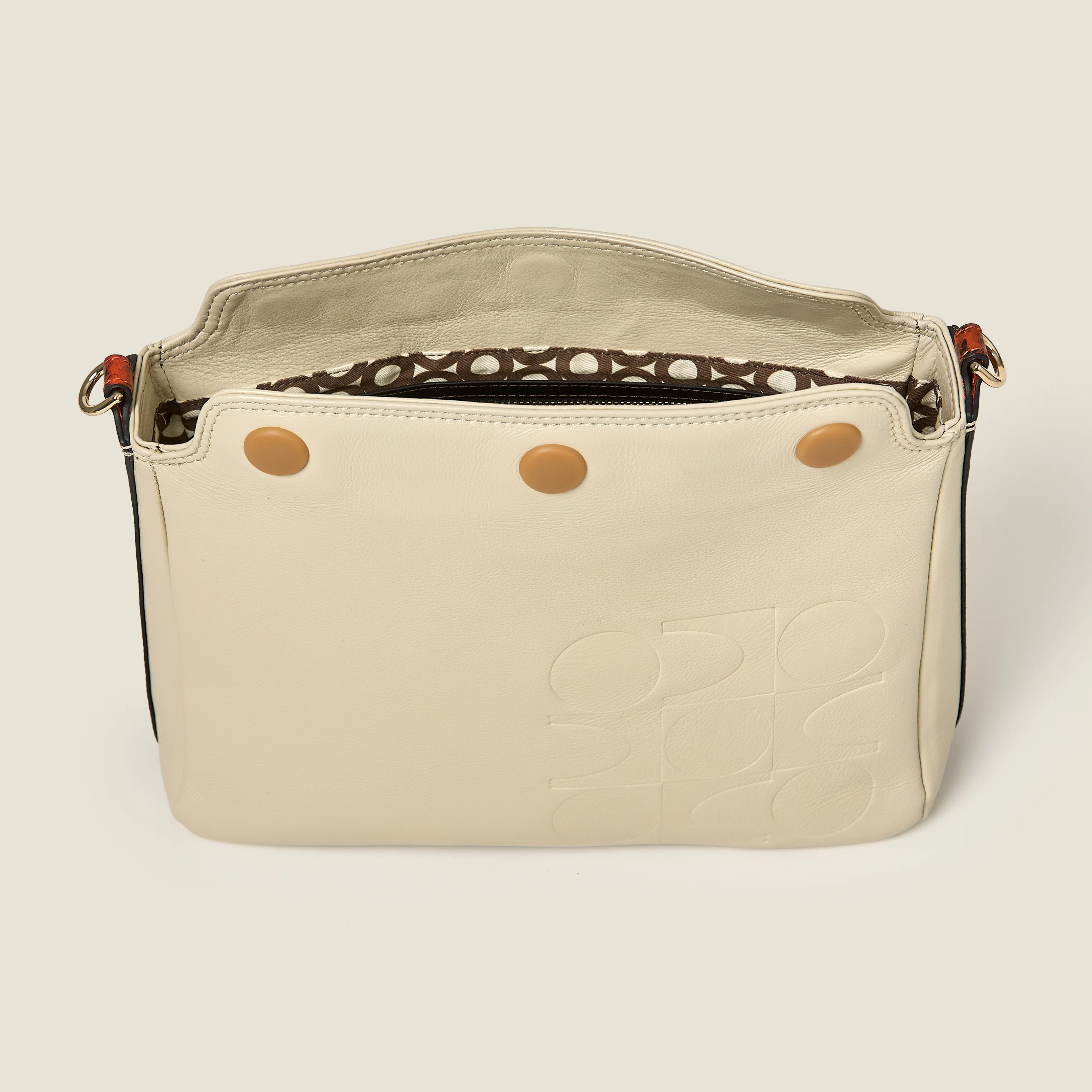 Small Softie Leather Shoulder Bag - White Crème - Image 8