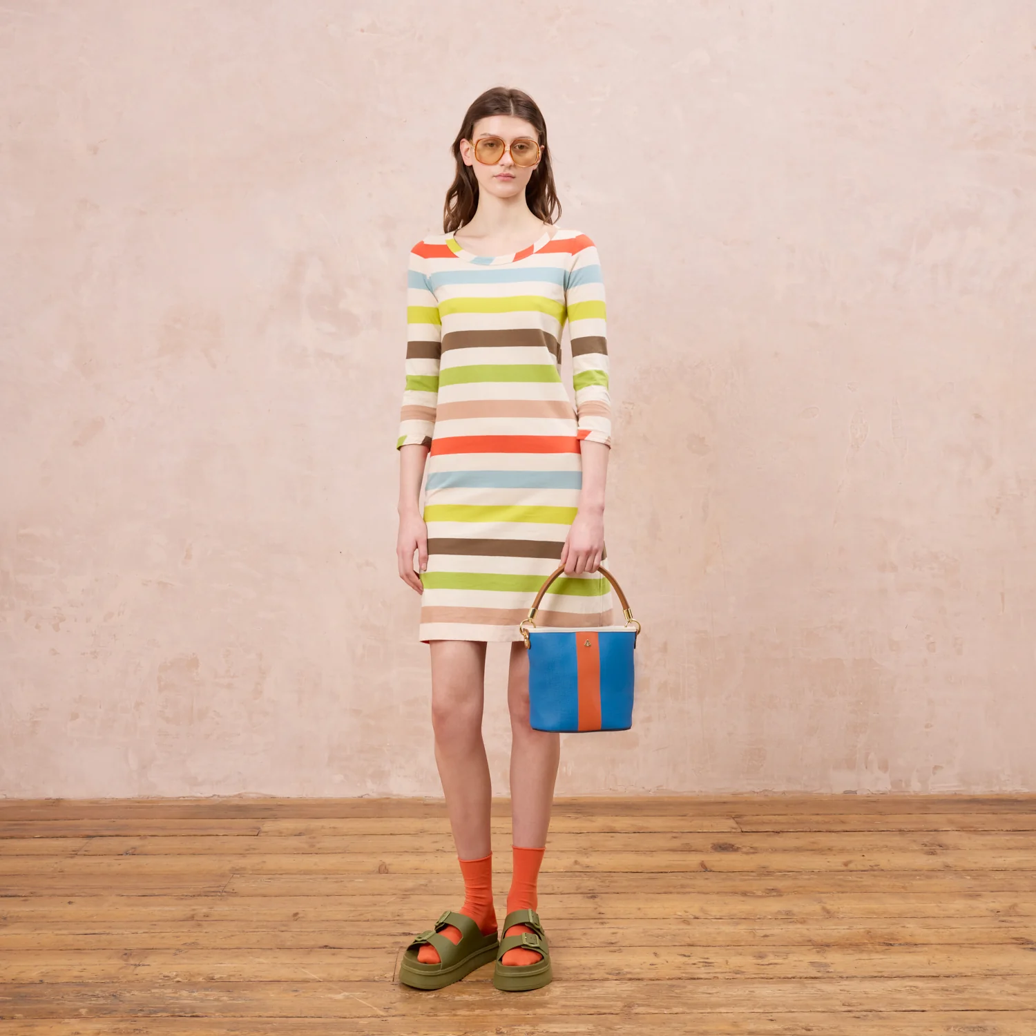 Smile Sling Crossbody - Colour Block True Blue - Image 2