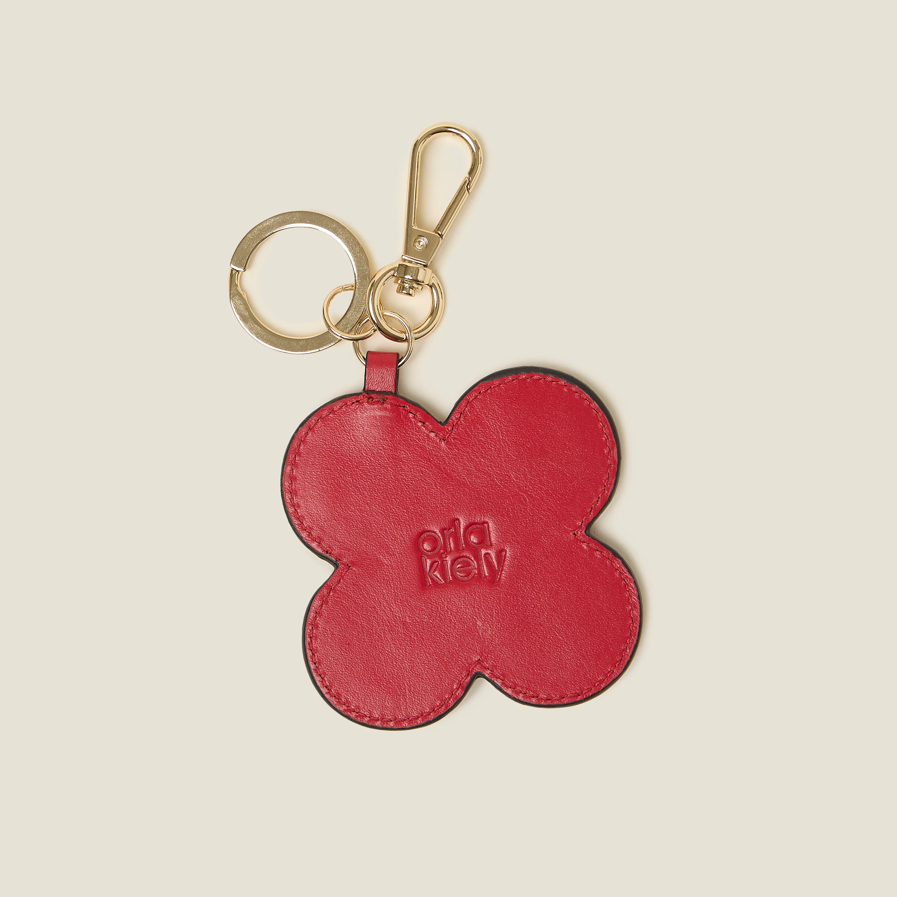 Spot Flower Key Ring - Red - Image 2
