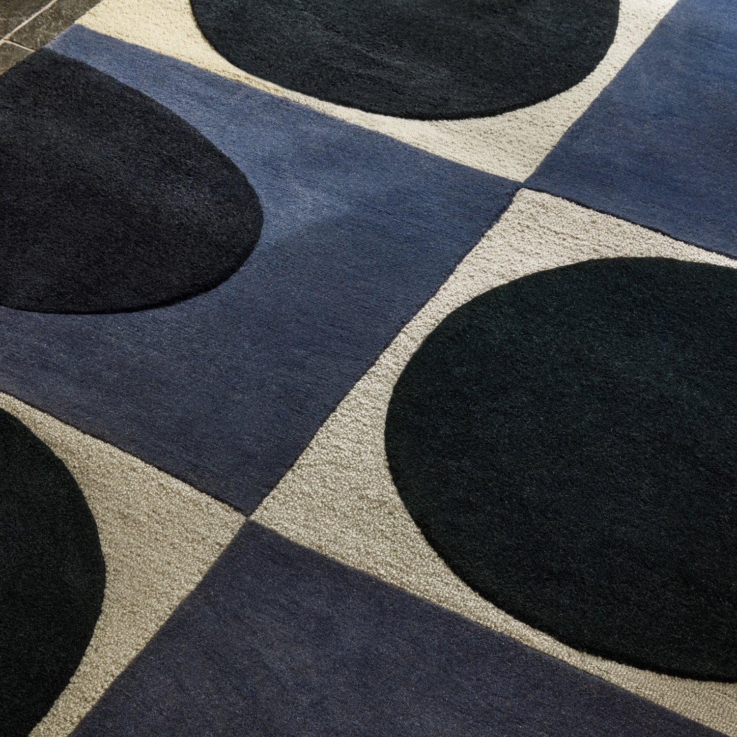 Spot Square Rug - Blue Navy - Image 2