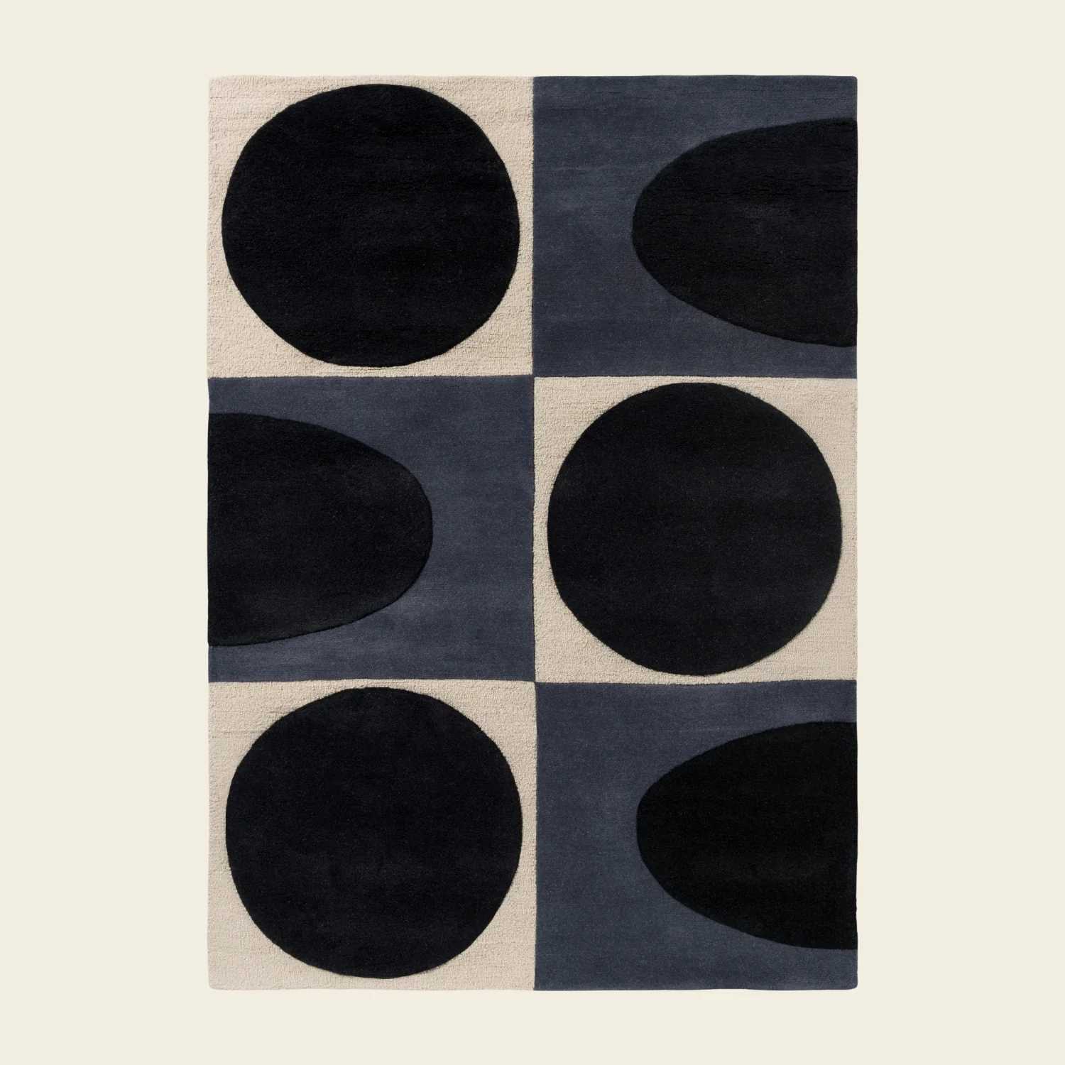 Spot Square Rug - Blue Navy - Image 3
