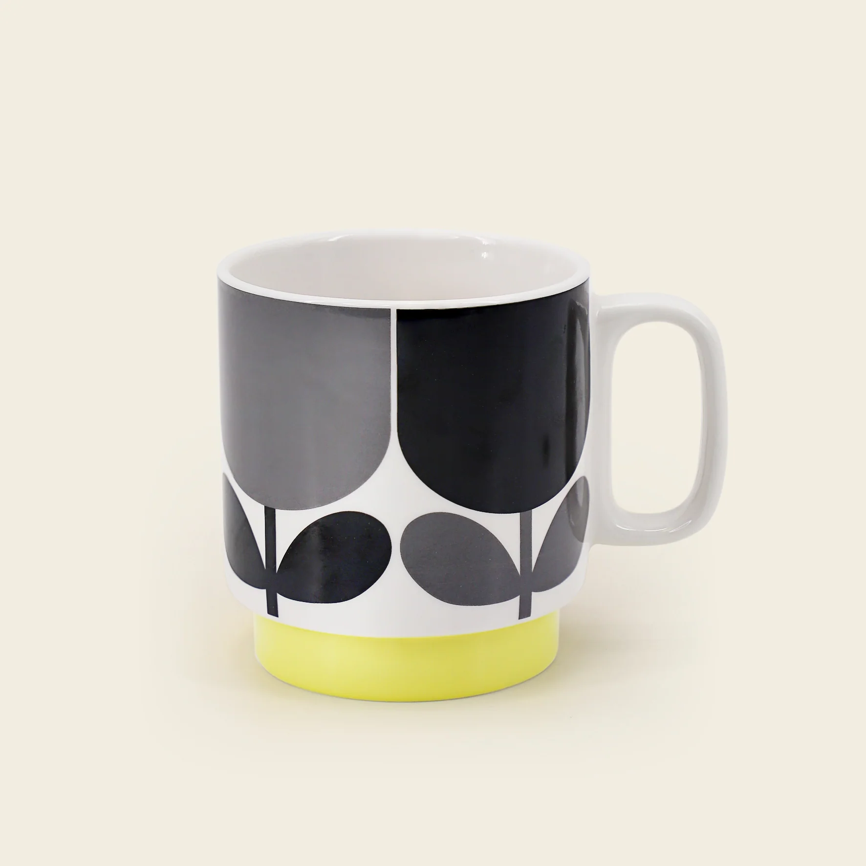 Stackable Large Mug Set of 4 - Block Flower - Image 5