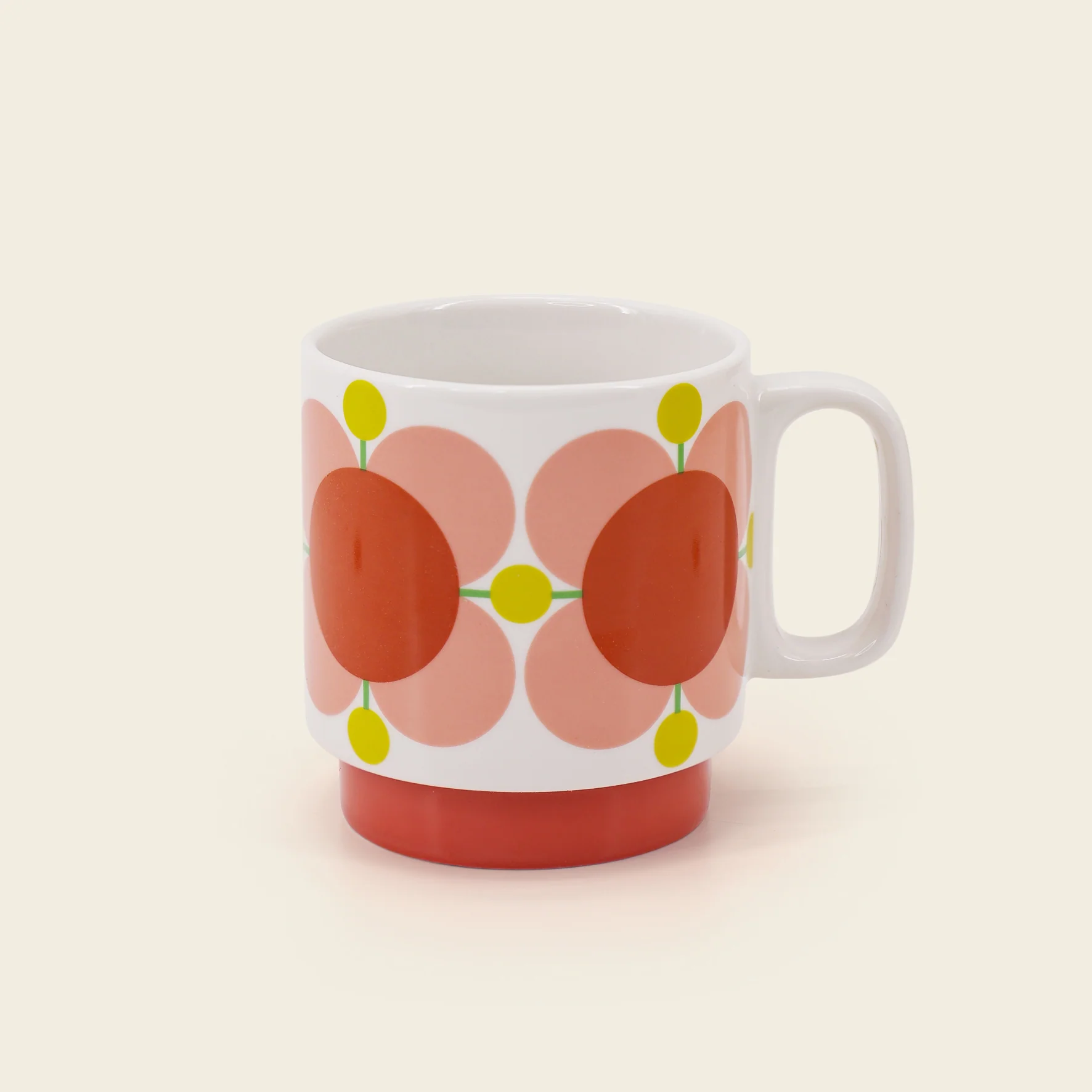 Stackable Large Mug Set of 6 - Atomic Flower - Image 3