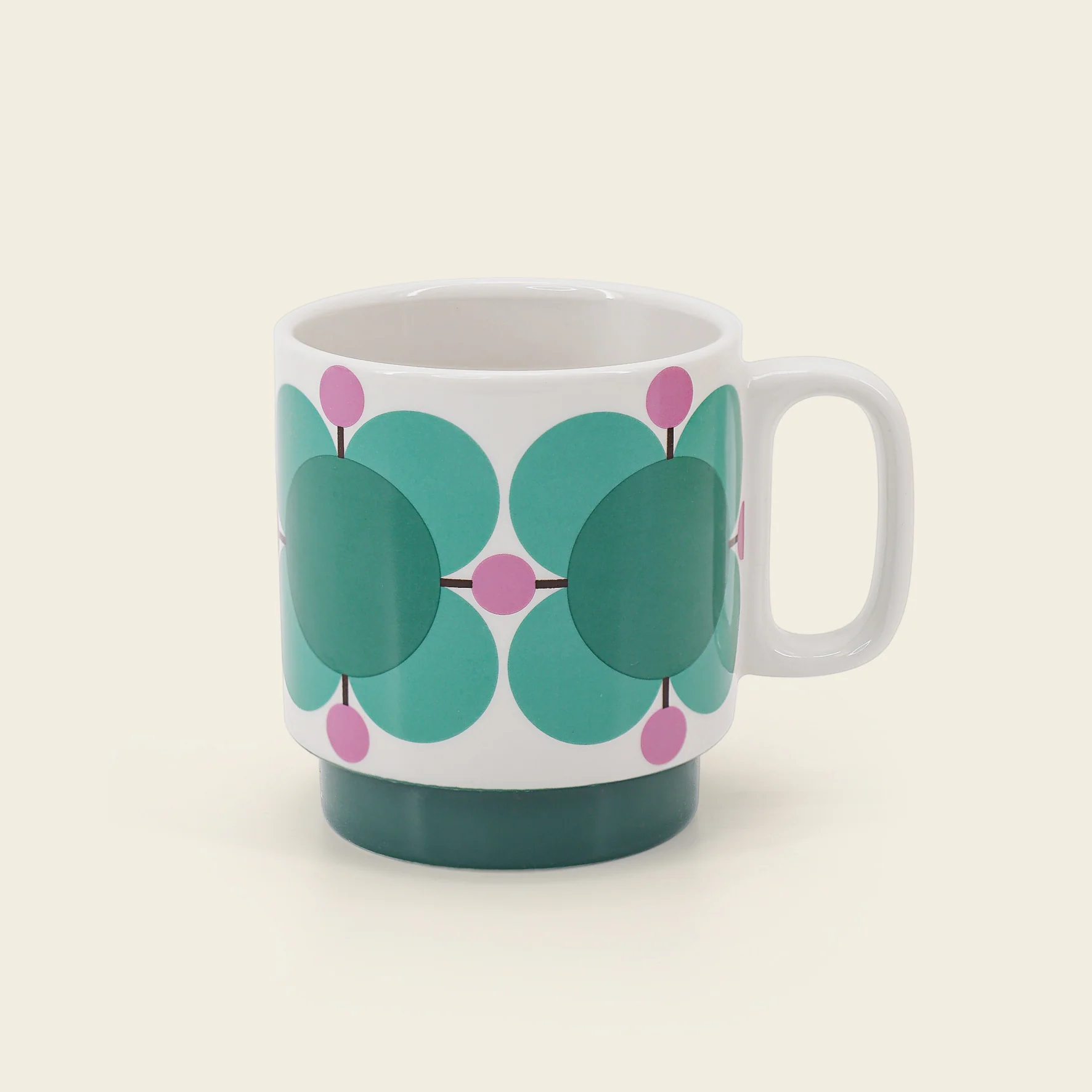 Stackable Large Mug Set of 6 - Atomic Flower - Image 6