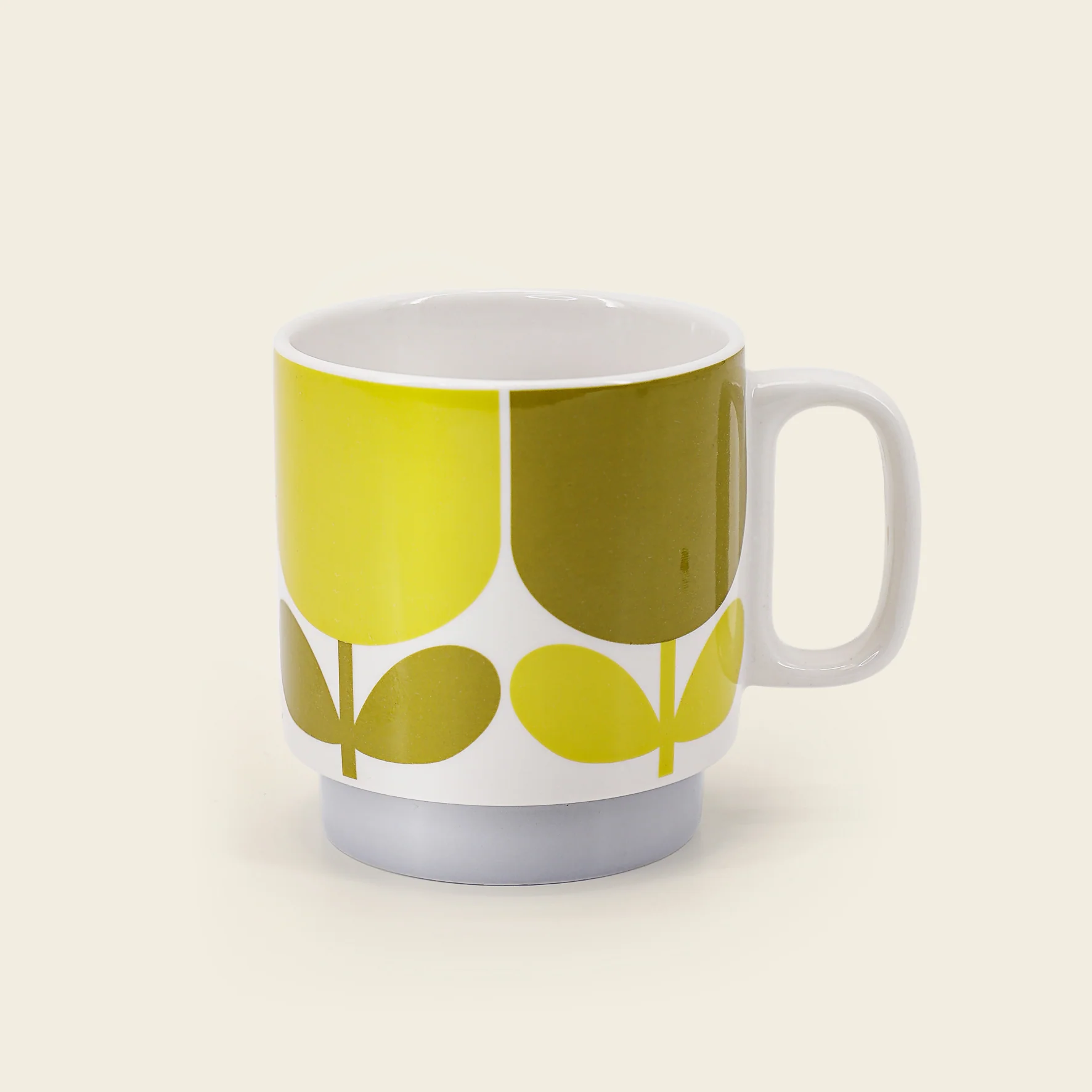 Stackable Large Mug Set of 6 - Block Flower - Image 4