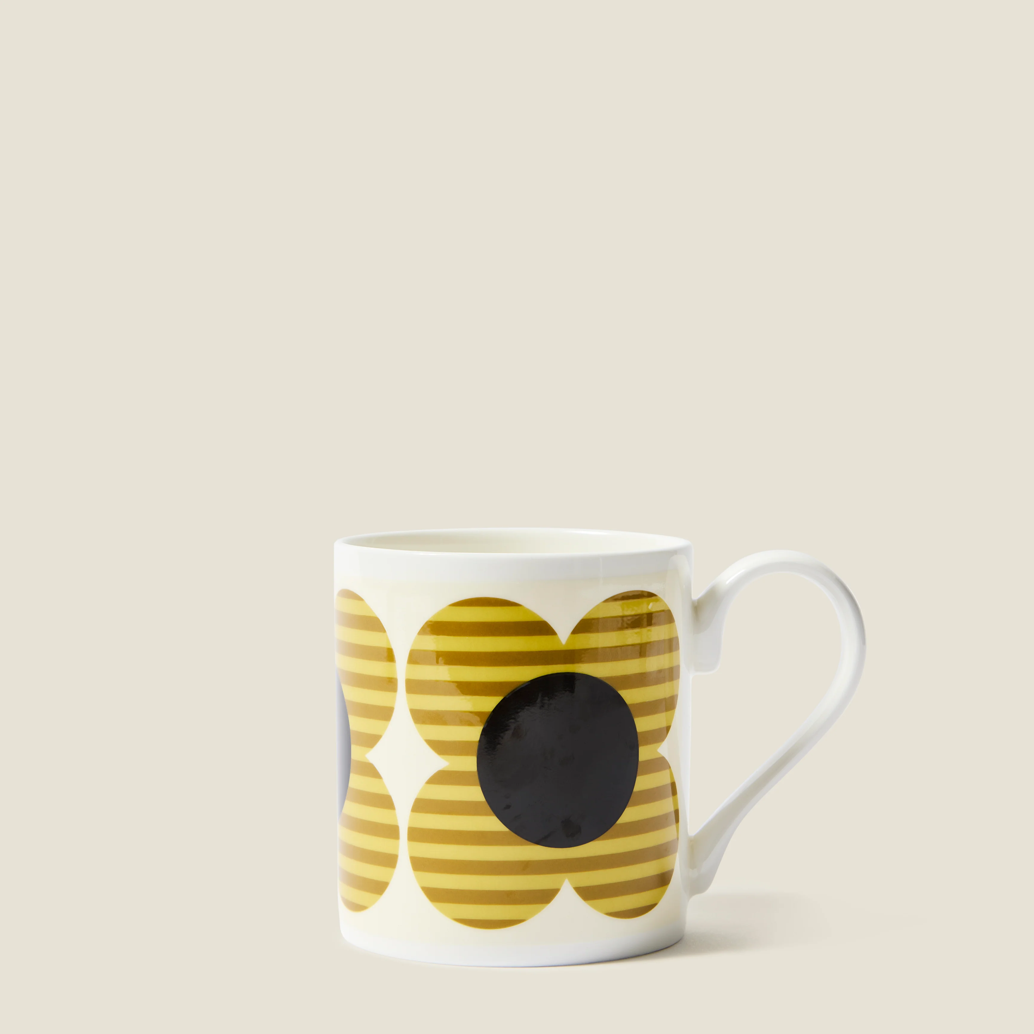 Standard Mug Set of 2 - Striped Flower - Image 4