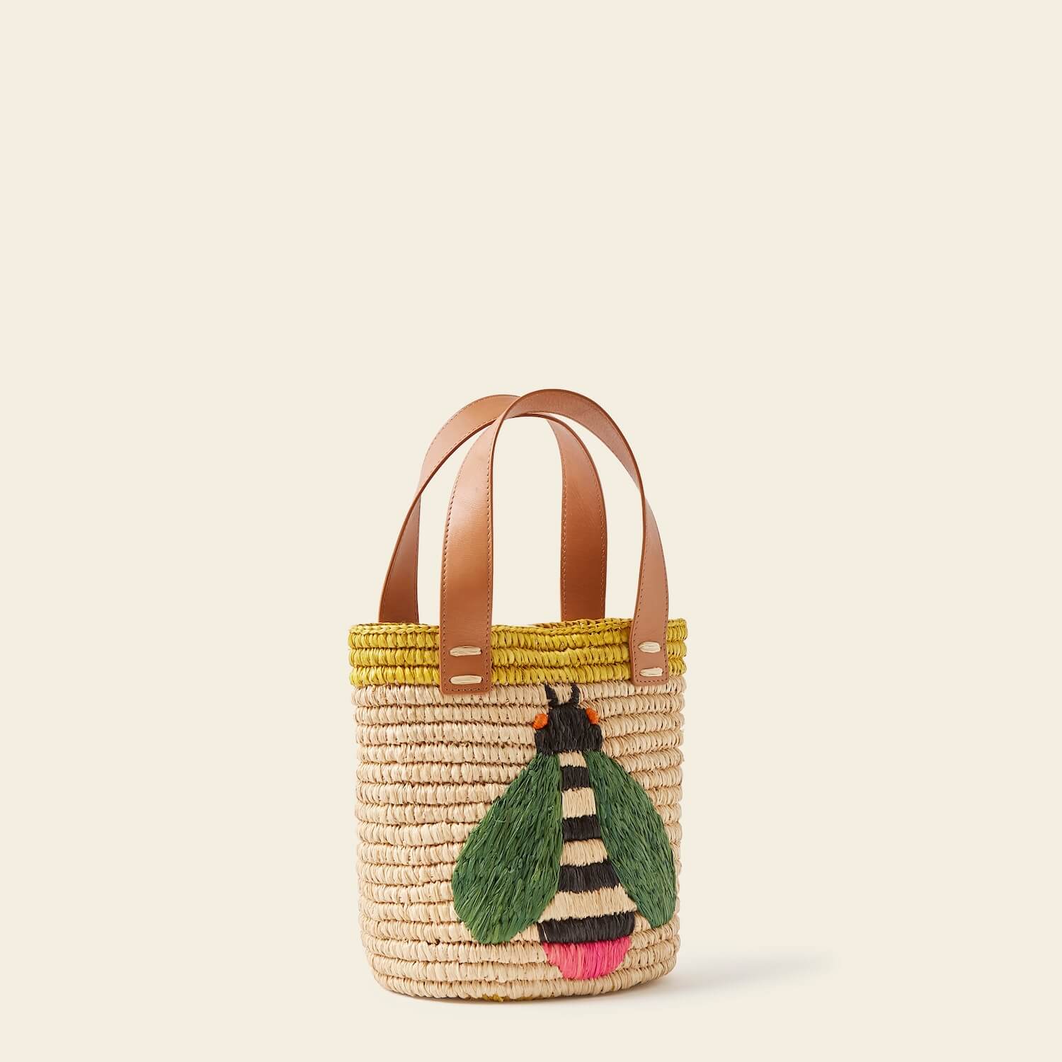 Sunday Mini Basket Bag - Bug Yellow - Image 3