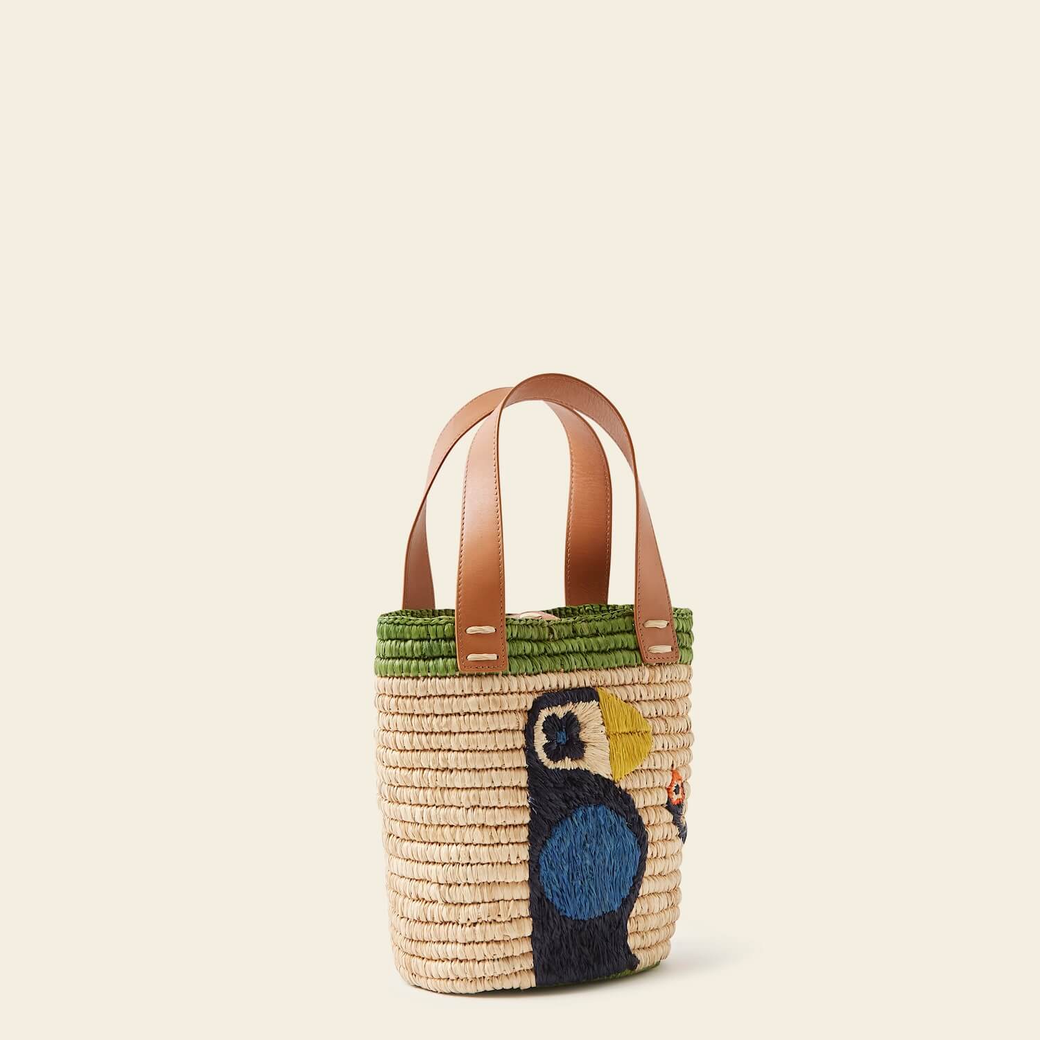 Sunday Mini Basket Bag - Puffin Green - Image 3