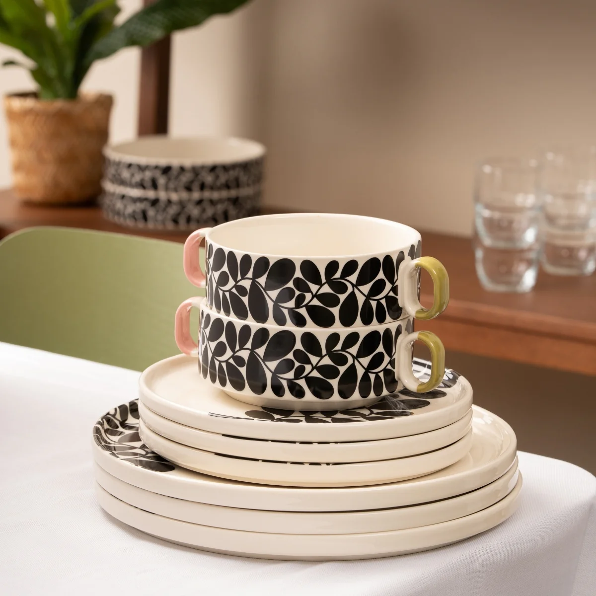 Sycamore Stripe Cereal Bowl - Set of 2