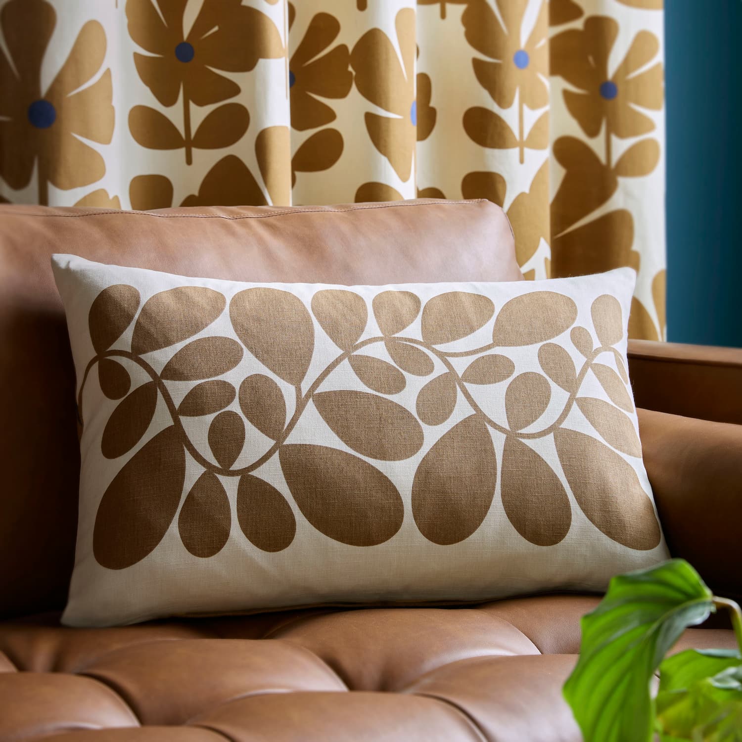 Sycamore Stripe Cushion - Coffee - Image 2