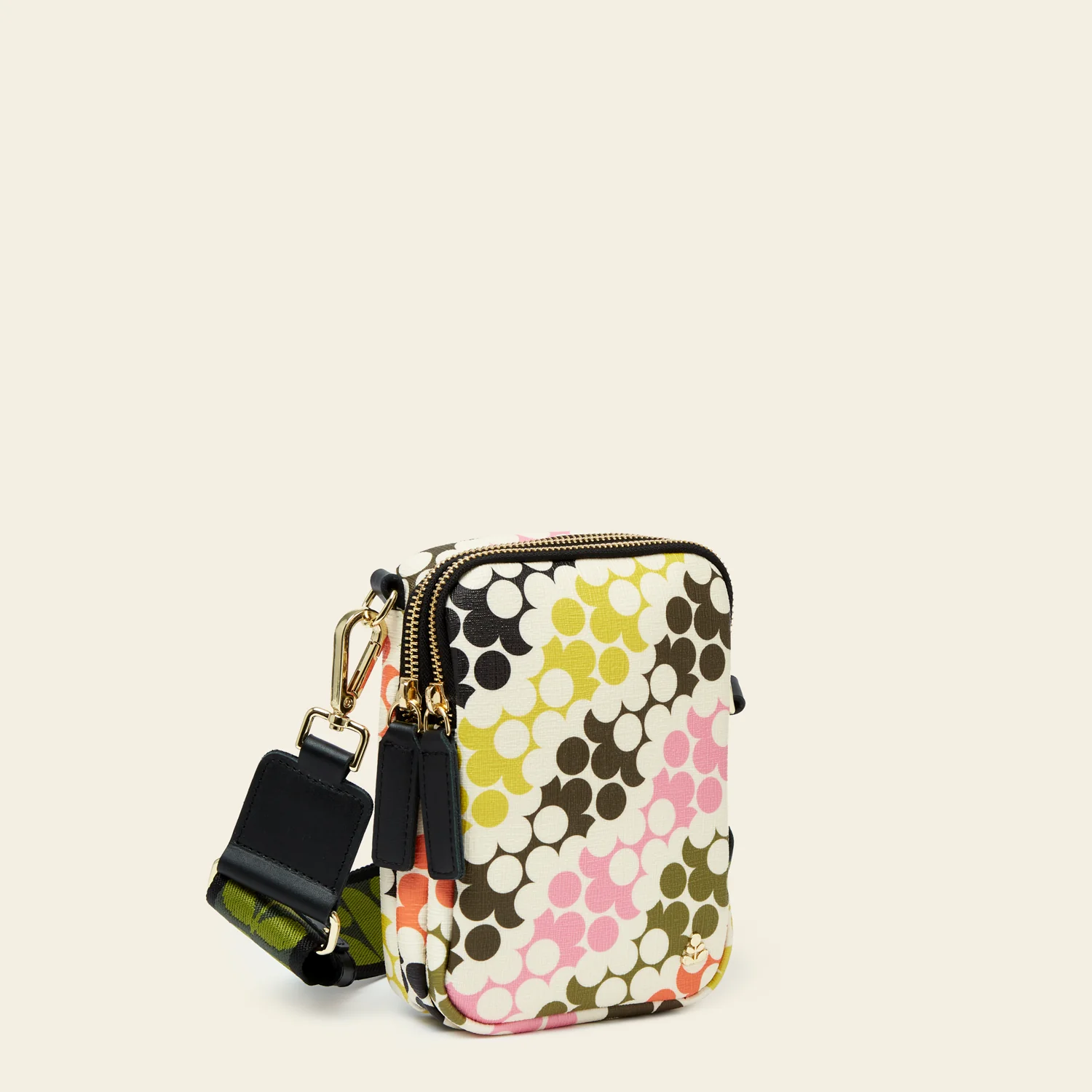 Tall Duo Crossbody - Puzzle Flower Multi - Image 3