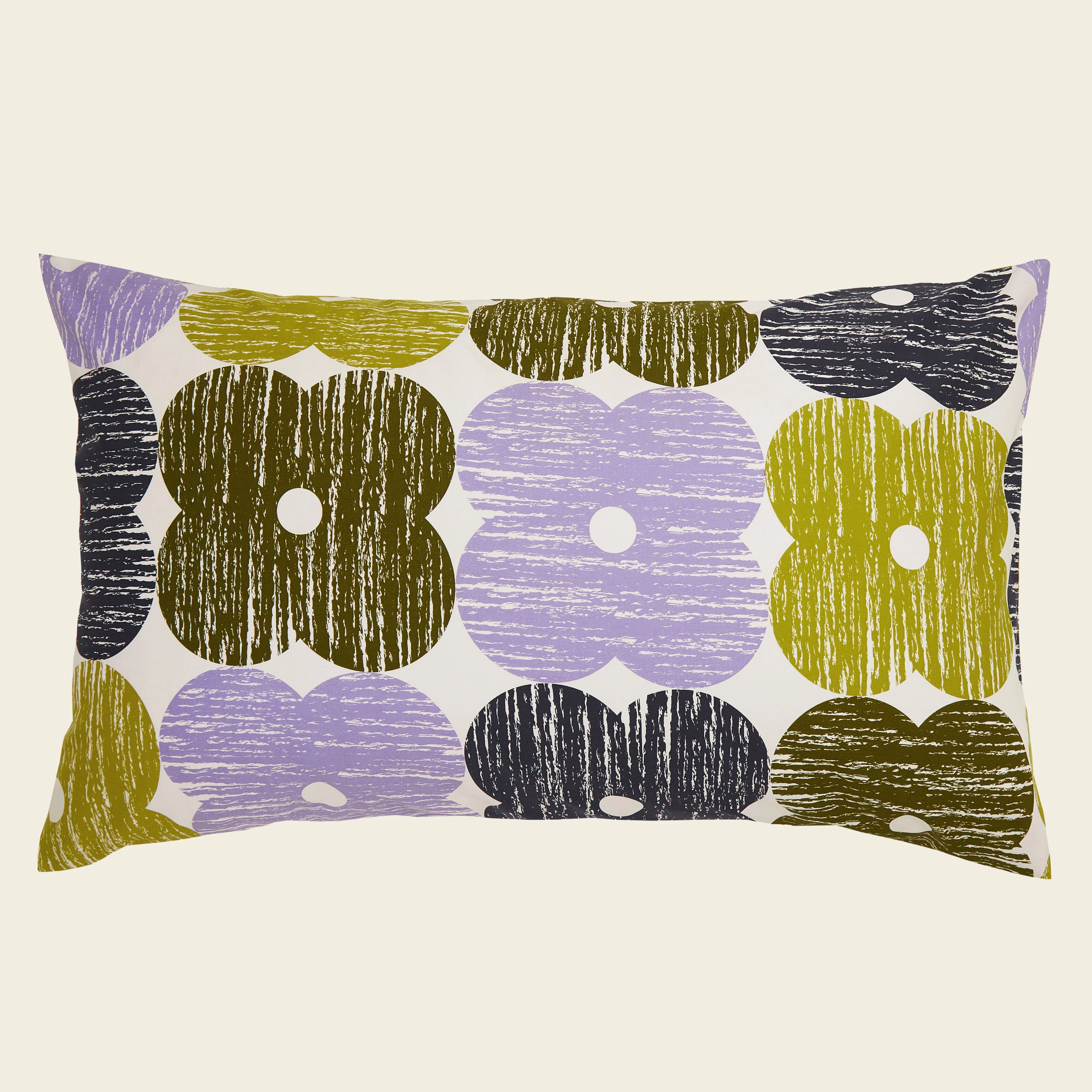 Textured Flower Bed Linen Set - Lilac and Moss - Image 4