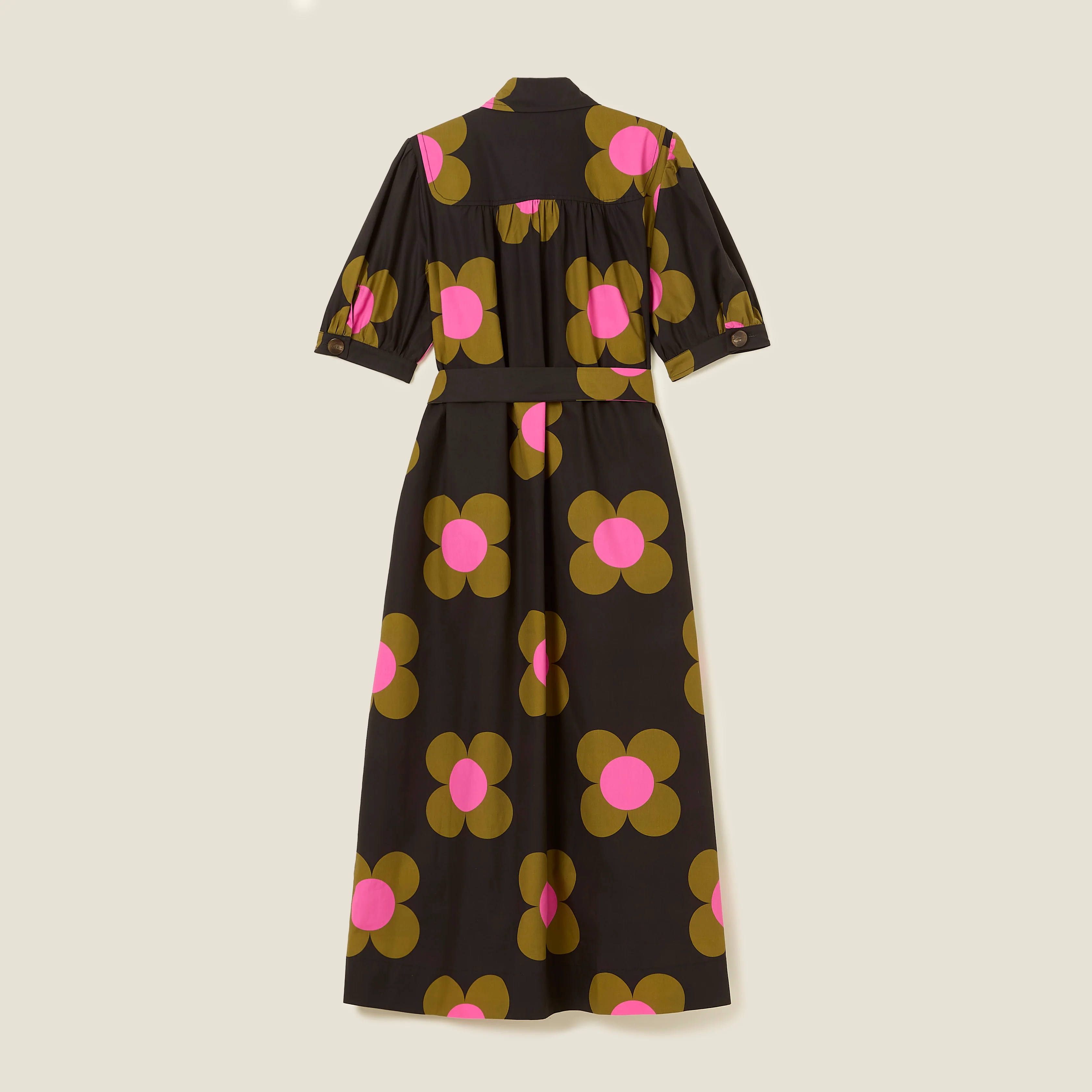 The Anna Shirt Dress - Giant Flower Spot - Image 3