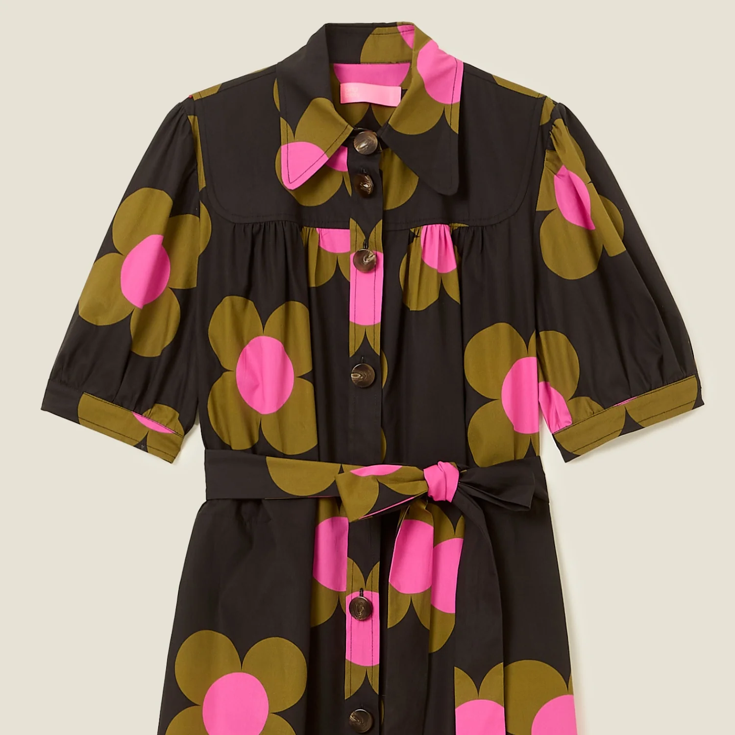 The Anna Shirt Dress - Giant Flower Spot - Image 4